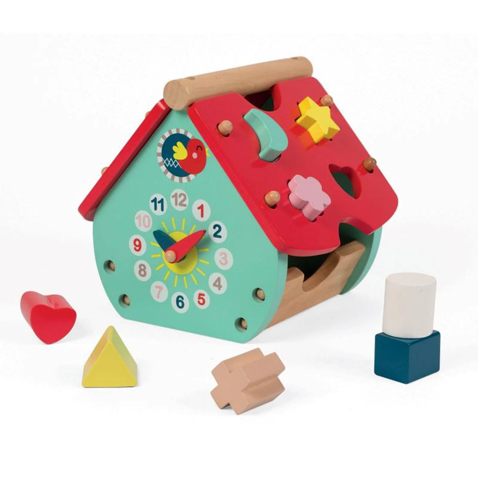 Kinder Little Helper Aktivitäts- Und Lernspielzeug | Baby-Formsortierer „Waldhaus“ | Formsortierer