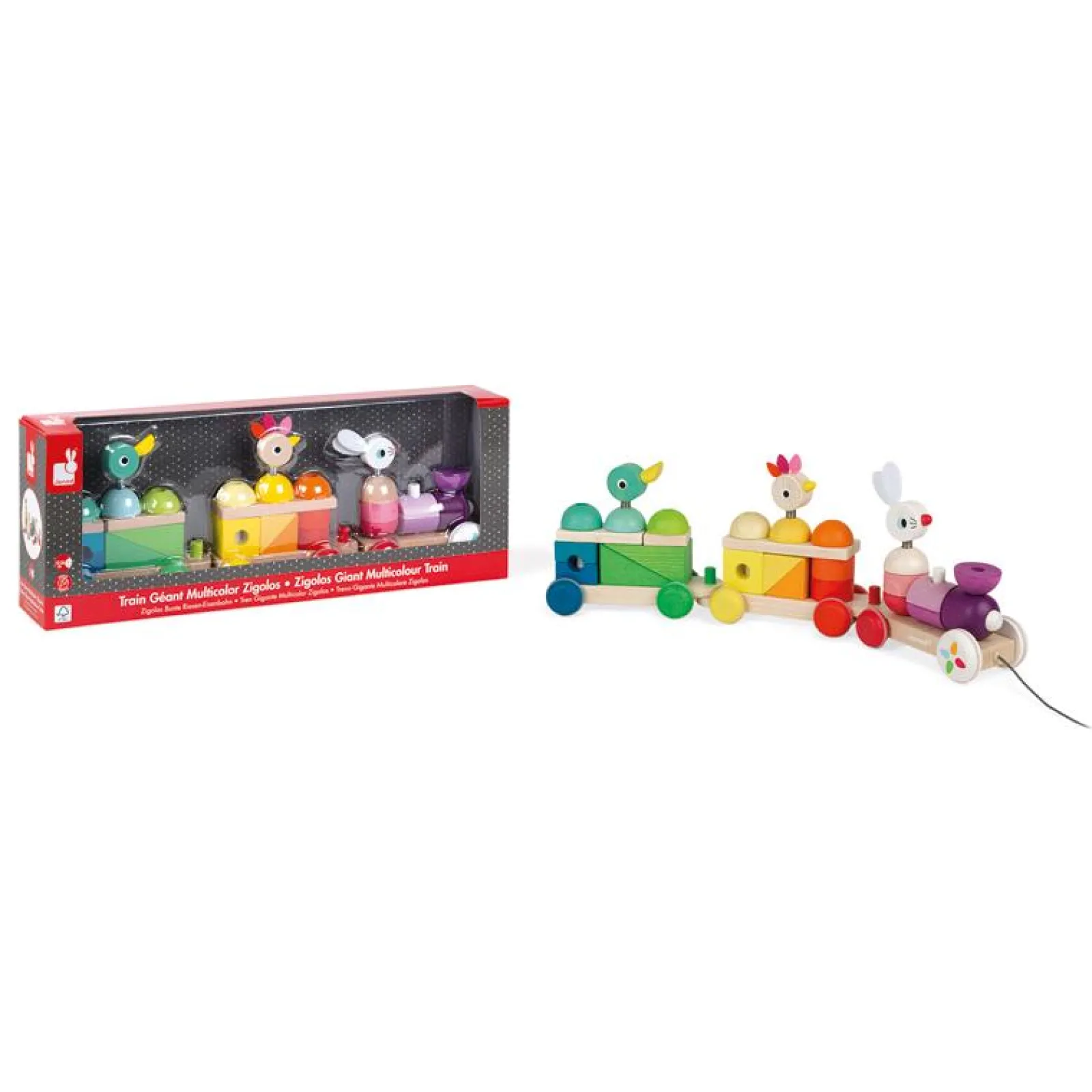 Kinder Little Helper Aktivitäts- Und Lernspielzeug | Riesenzug In Mehreren Farben Von Zigolos | Holzspielzeug