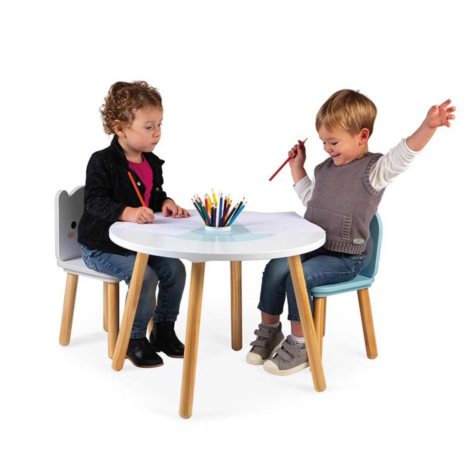 Kinder Little Helper Aktivitäts- Und Lernspielzeug | Tisch Und 2 Stühle – Polar | Aktivitätszentren, Spielsets Und Tische