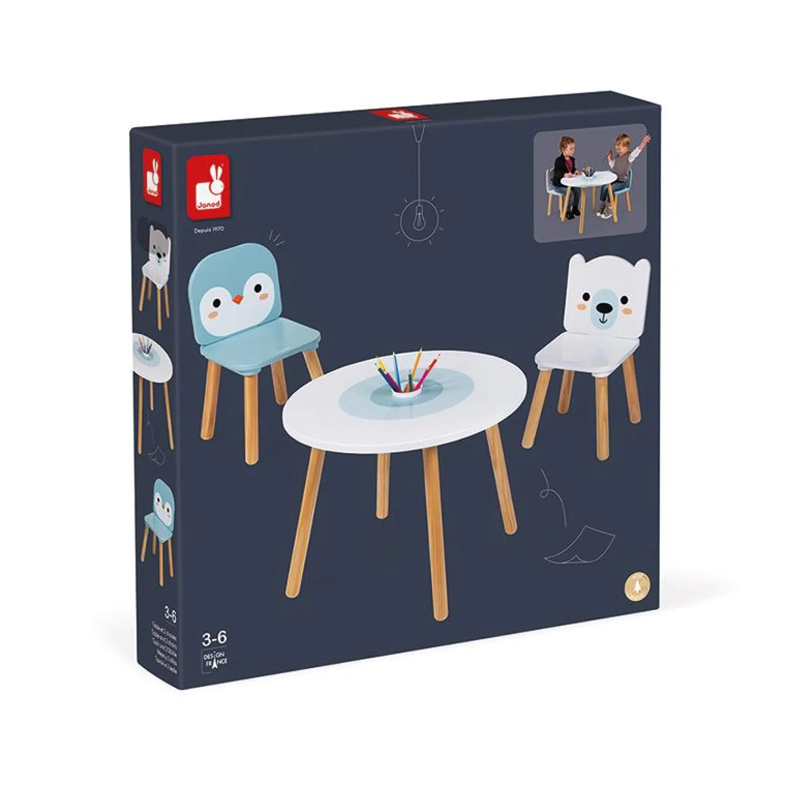 Kinder Little Helper Aktivitäts- Und Lernspielzeug | Tisch Und 2 Stühle – Polar | Aktivitätszentren, Spielsets Und Tische