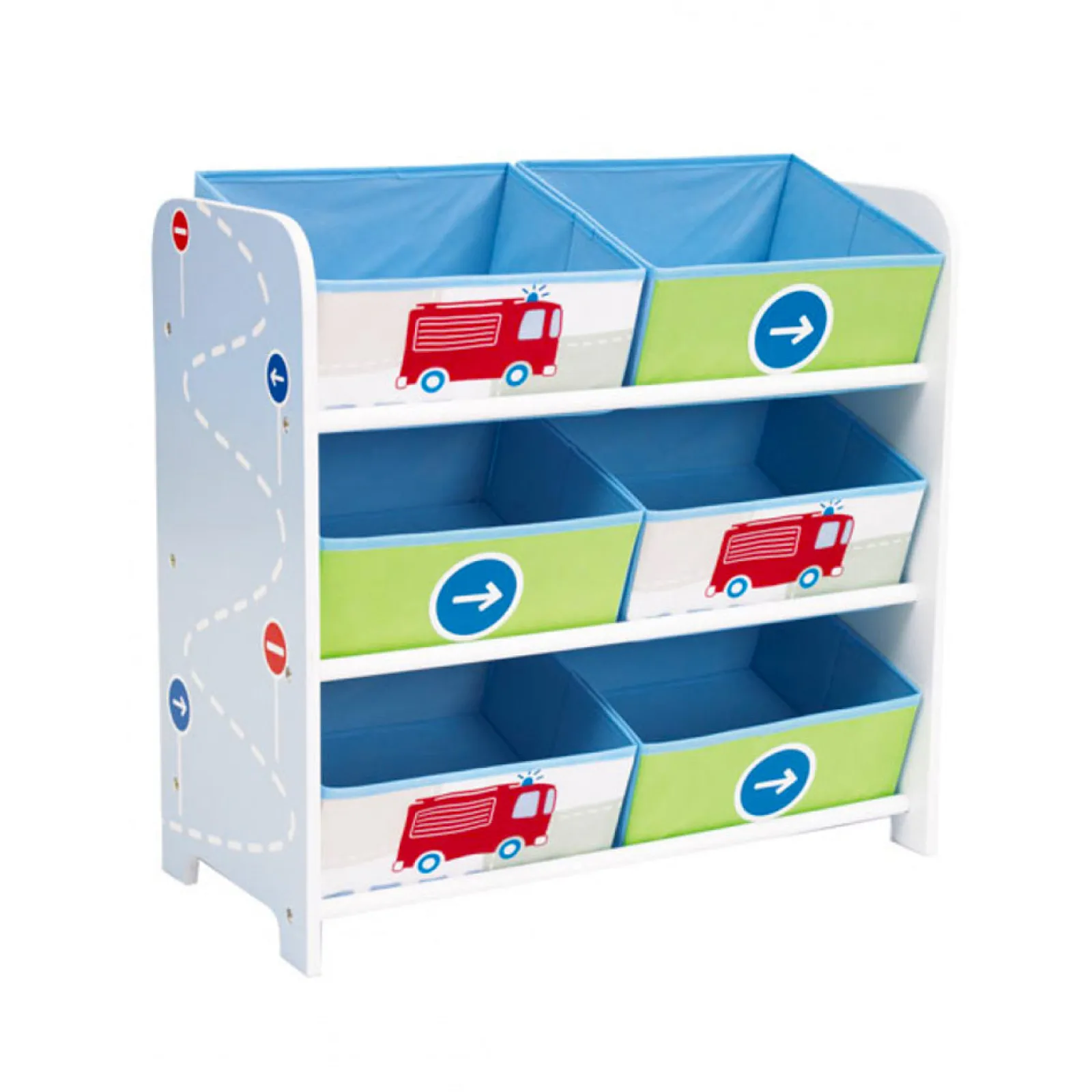 Kinder Little Helper Aufbewahrungsbox mit LKWs und Traktoren | Aufbewahrungseinheit für Spielzeug | Aufbewahrung für Kinder
