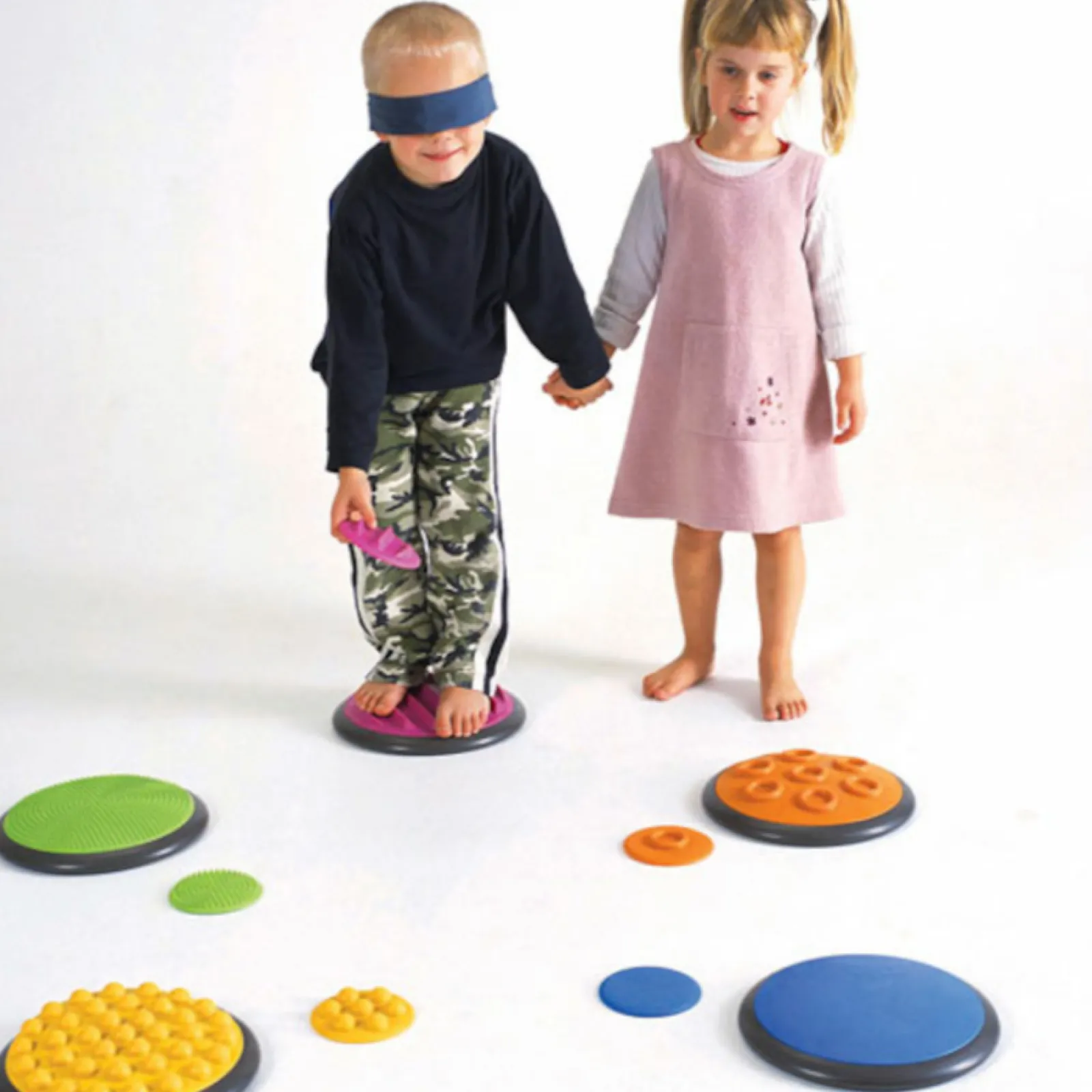 Kinder Little Helper Autismusfreundliche sensorische 10-teilige Montessori Gonge-Tastscheiben | Nordische Produktreihe | Pastellfarben | 2–99 Jahre