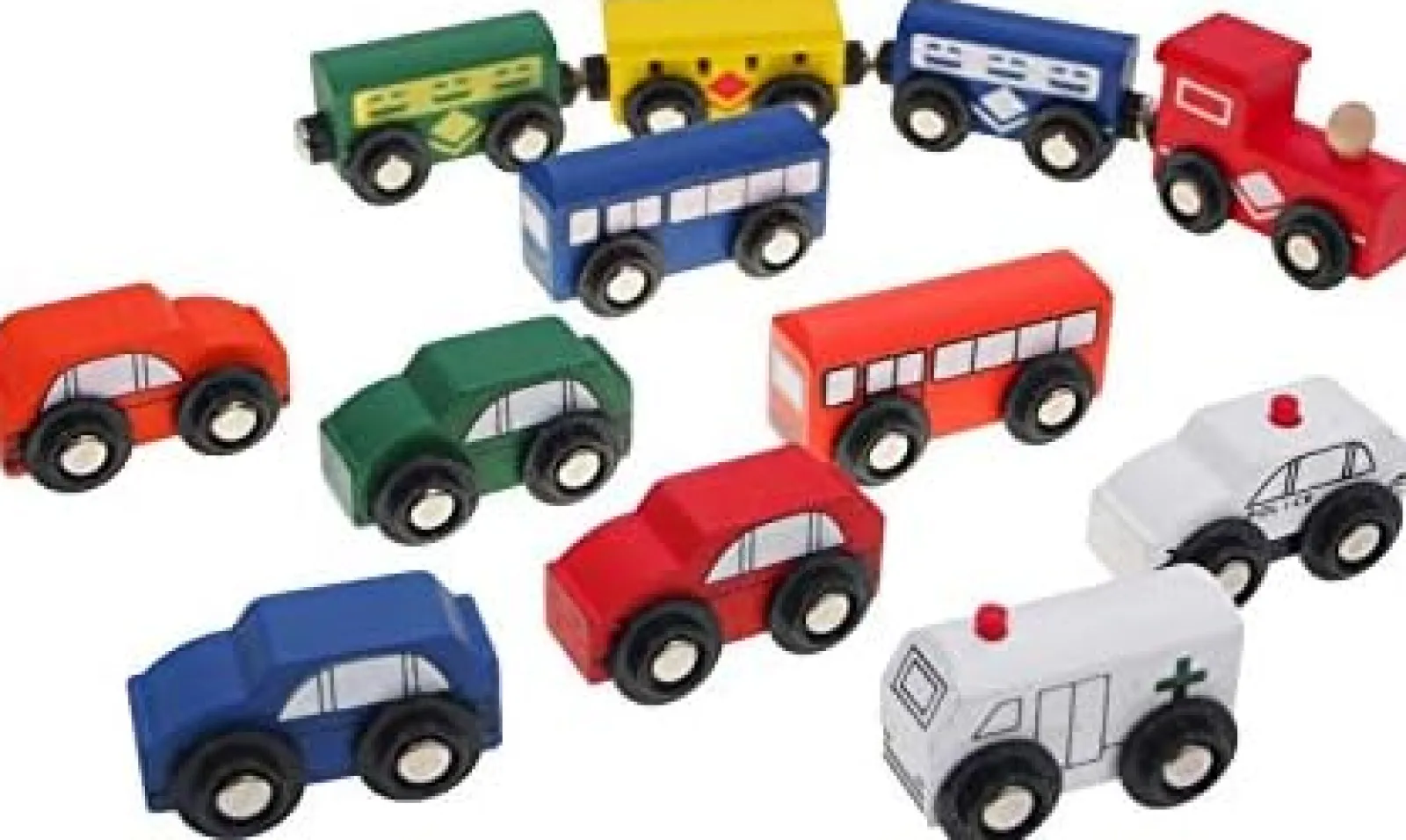 Little Helper Deluxe umweltfreundliches 100-teiliges großes Holzeisenbahn-Set | Entwerfen Sie Ihre eigenen Tracks | 3 Jahre+