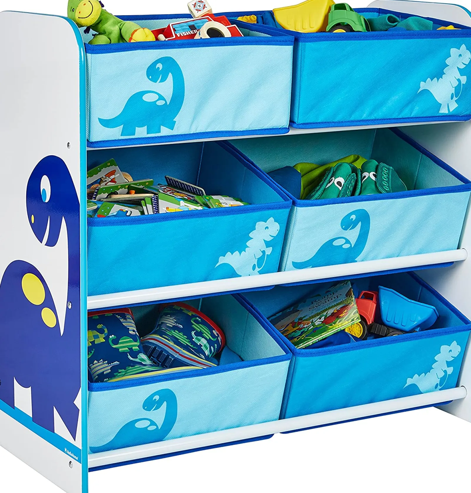 Kinder Little Helper Diddi Dino-Aufbewahrung Für Kinderspielzeug | Aufbewahrung Mit 6 Behältern | Aufbewahrungseinheit Für Kinder