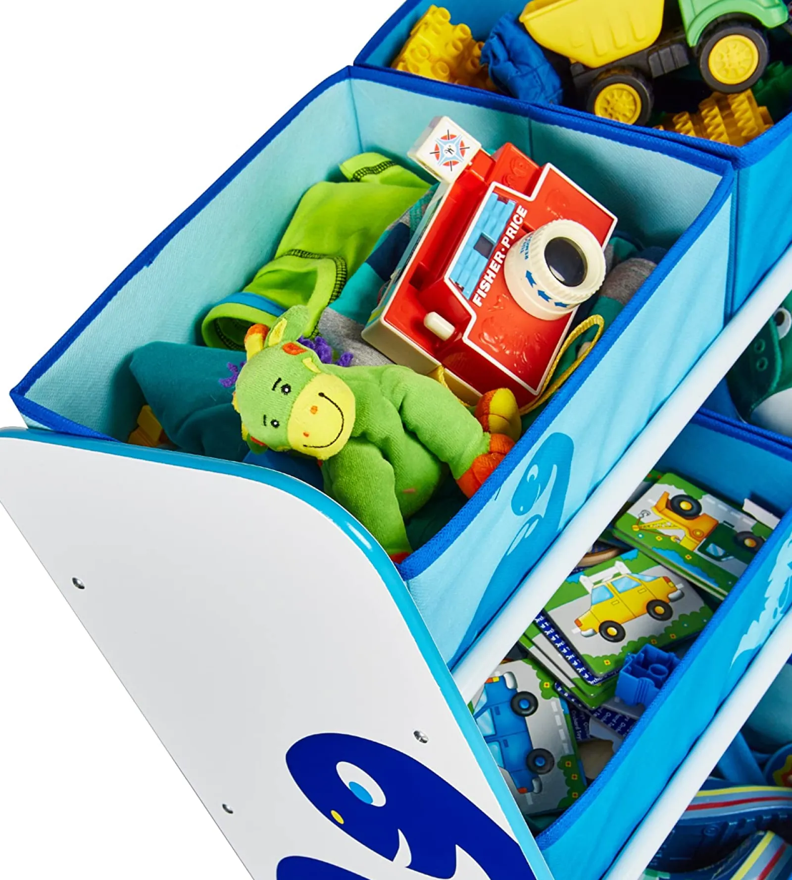 Kinder Little Helper Diddi Dino-Aufbewahrung Für Kinderspielzeug | Aufbewahrung Mit 6 Behältern | Aufbewahrungseinheit Für Kinder