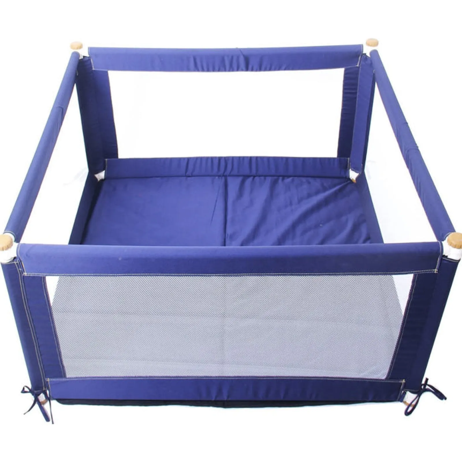 Kinder Little Helper Einfach zu montierender und tragbarer Baby-Laufstall mit Netzseiten | Babyspielmatte | 1.1. x 1,1 m