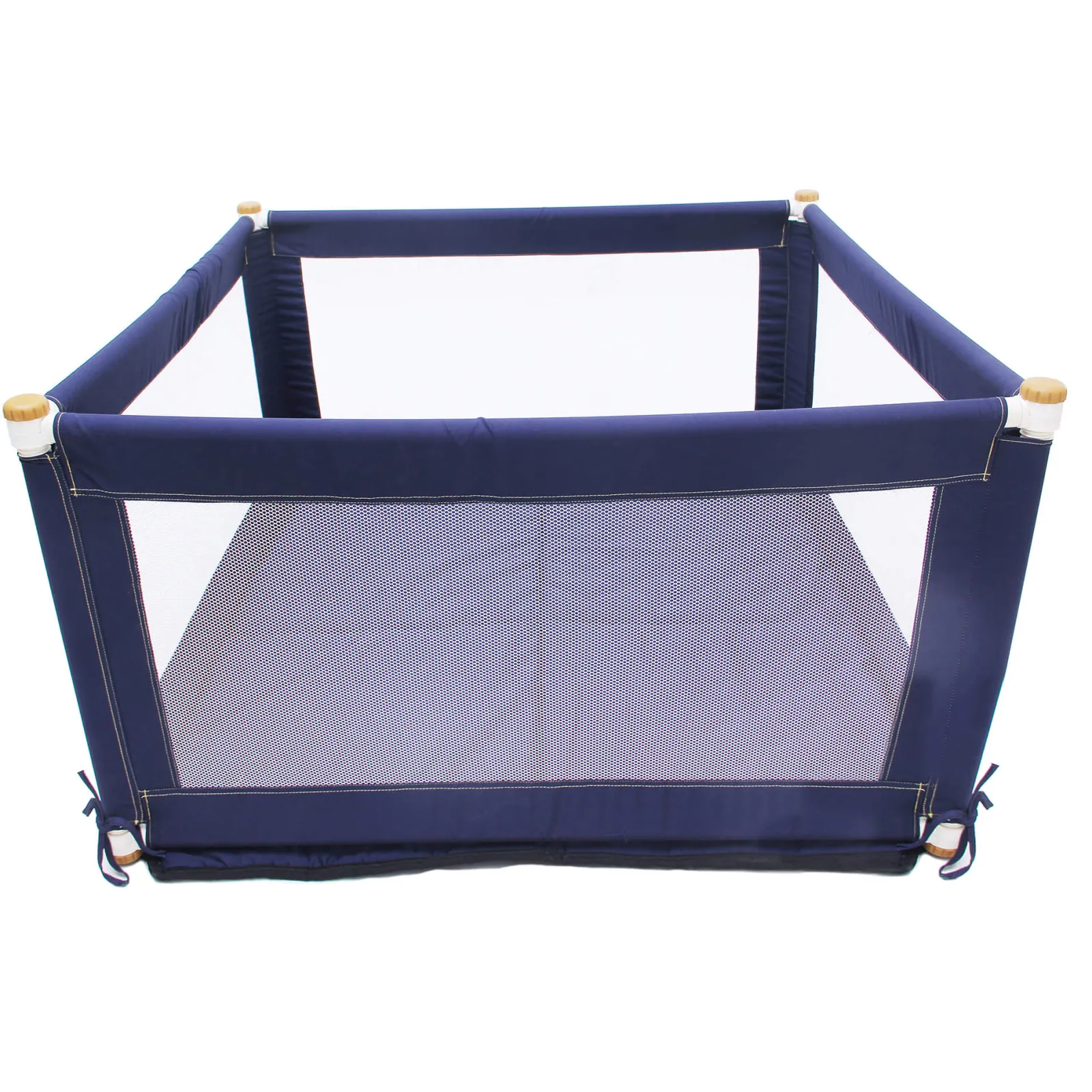 Kinder Little Helper Einfach zu montierender und tragbarer Baby-Laufstall mit Netzseiten | Babyspielmatte | 1.1. x 1,1 m