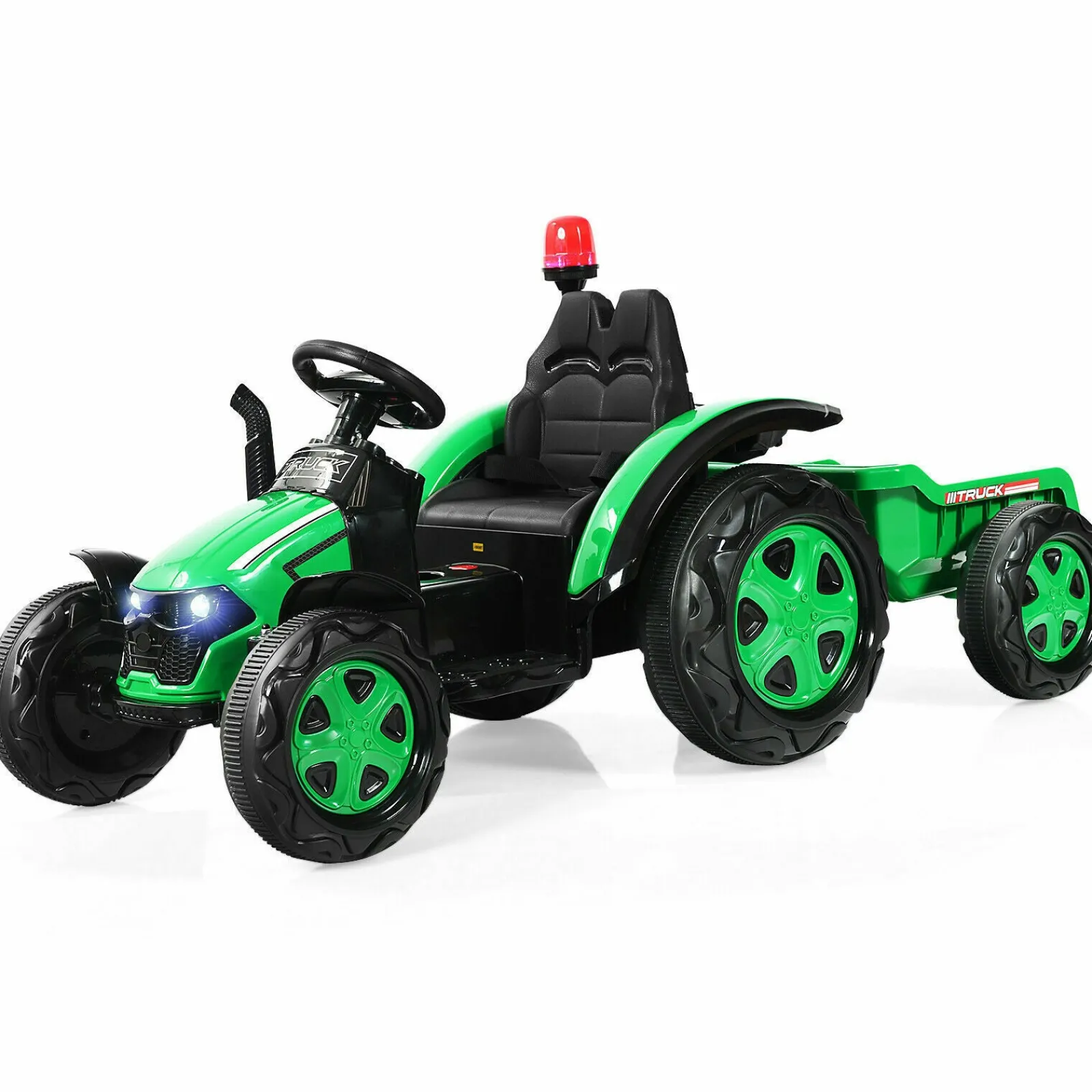 Little Helper Elektroauto für Kinder | Ferngesteuerter Traktor und Anhänger | 12-V-Aufsitzauto | 3-8 Jahre