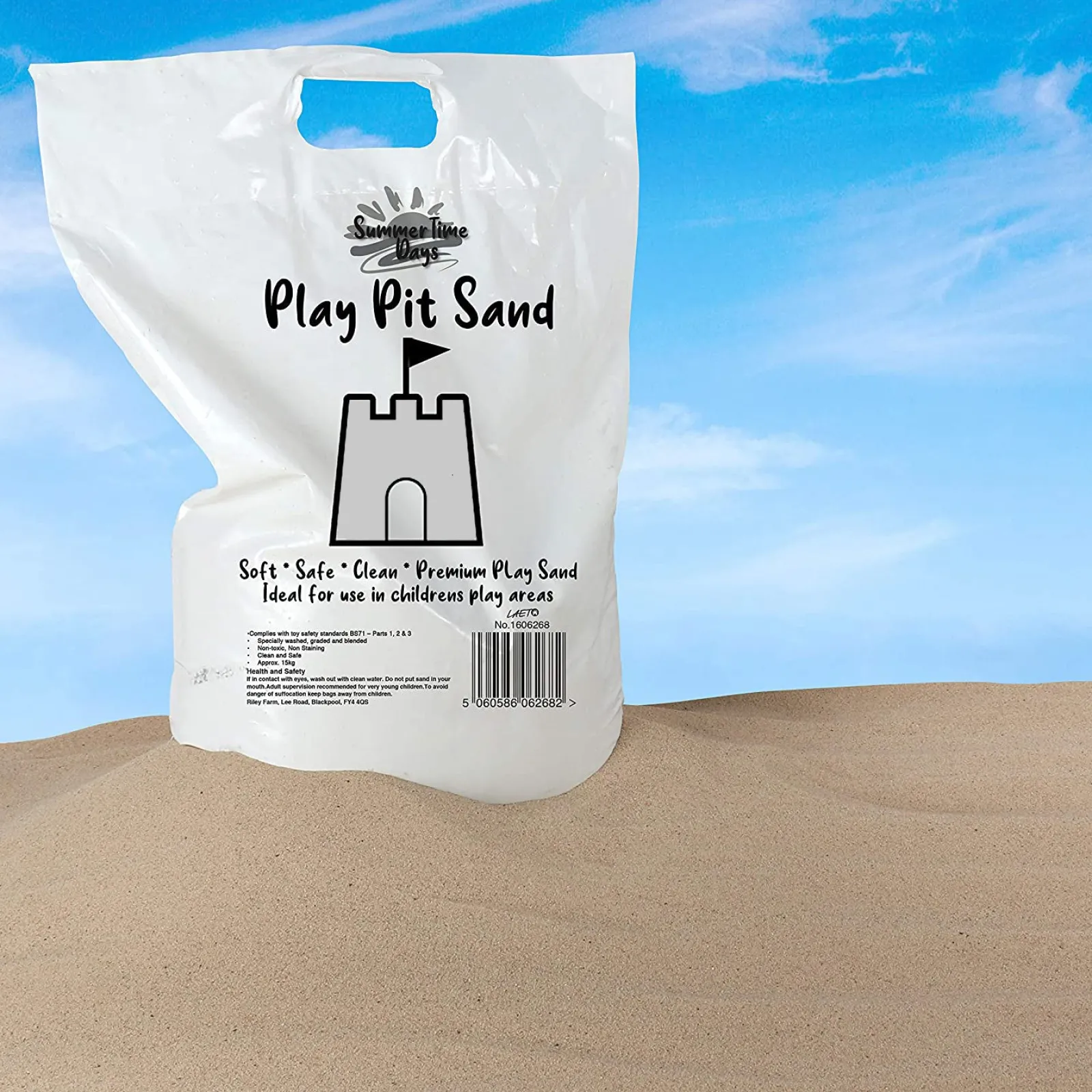 Little Helper Giftfrei, wirklich sehr weich, sauber und sicherheitsgeprüft | hinterlässt keinen Flecken | Sand für Sandkästen