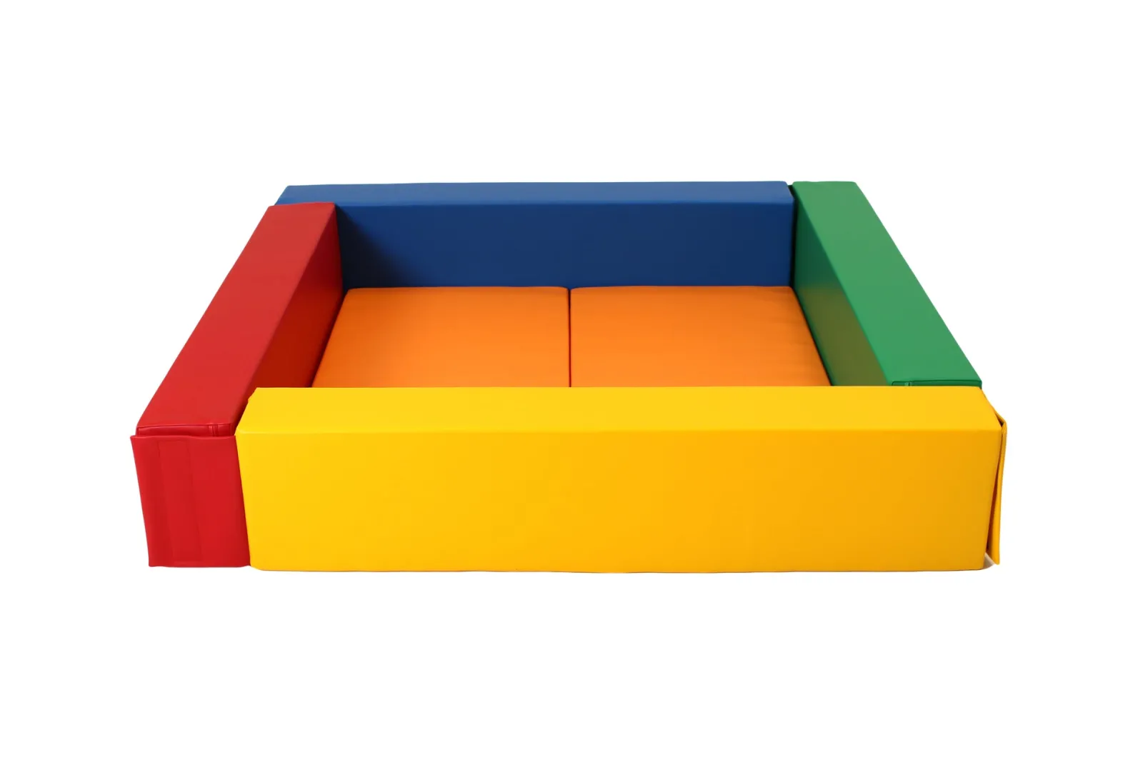 Kinder Little Helper Großes Montessori Ball Pit Soft Play Set | Bällebad mit Innenbodenmatte | 122 x 122 x 30 cm | Primärfarben | 3m+