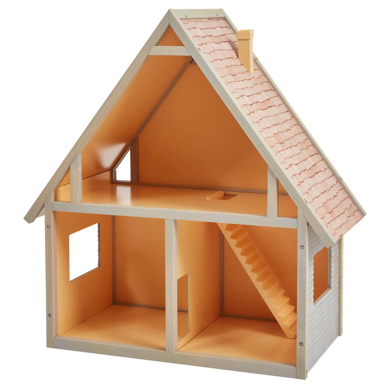Little Helper Großes Montessori-Bücherregal aus Holz und Puppenhaus-Spielzeugaufbewahrung | 80 cm hoch x 77 cm breit