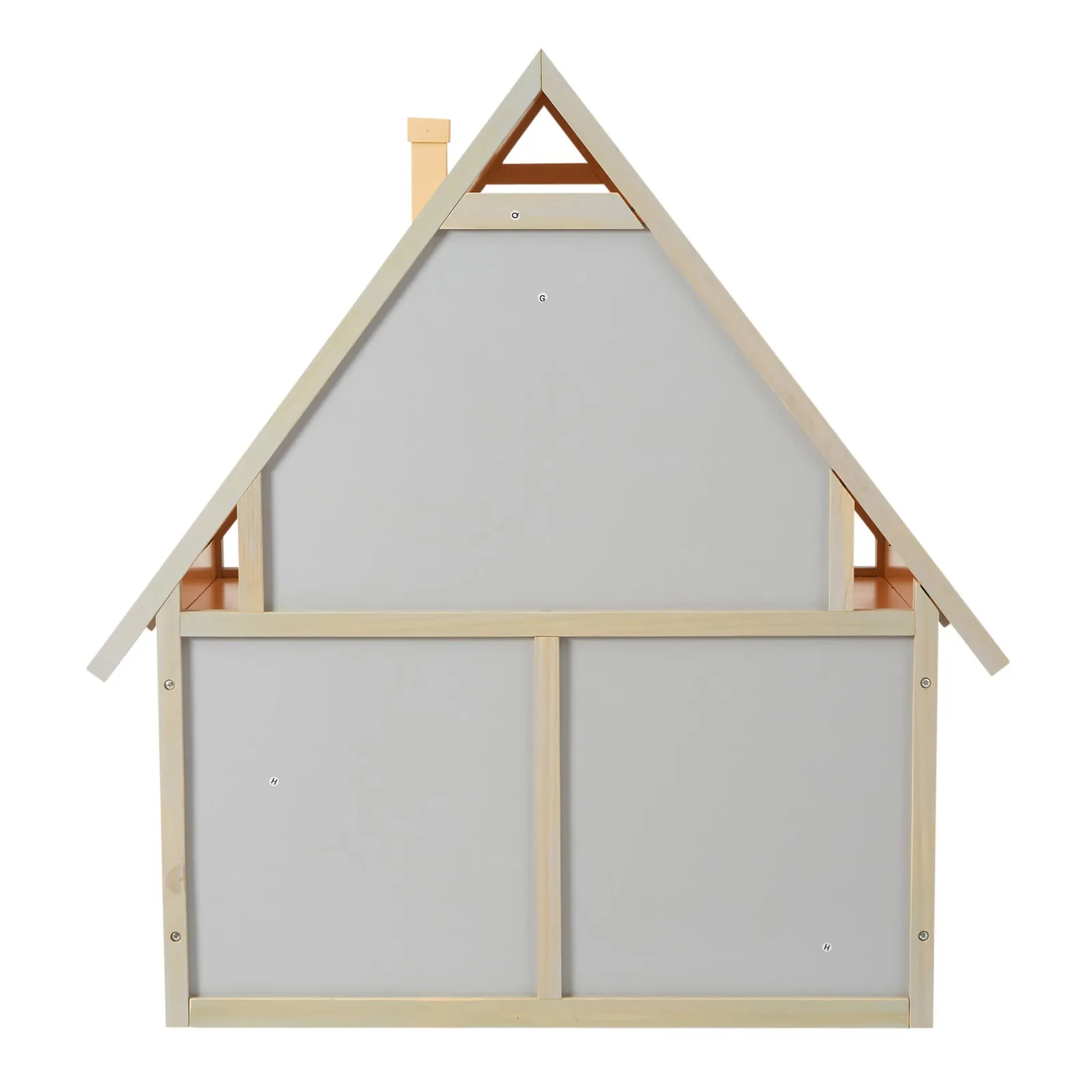 Little Helper Großes Montessori-Bücherregal aus Holz und Puppenhaus-Spielzeugaufbewahrung | 80 cm hoch x 77 cm breit