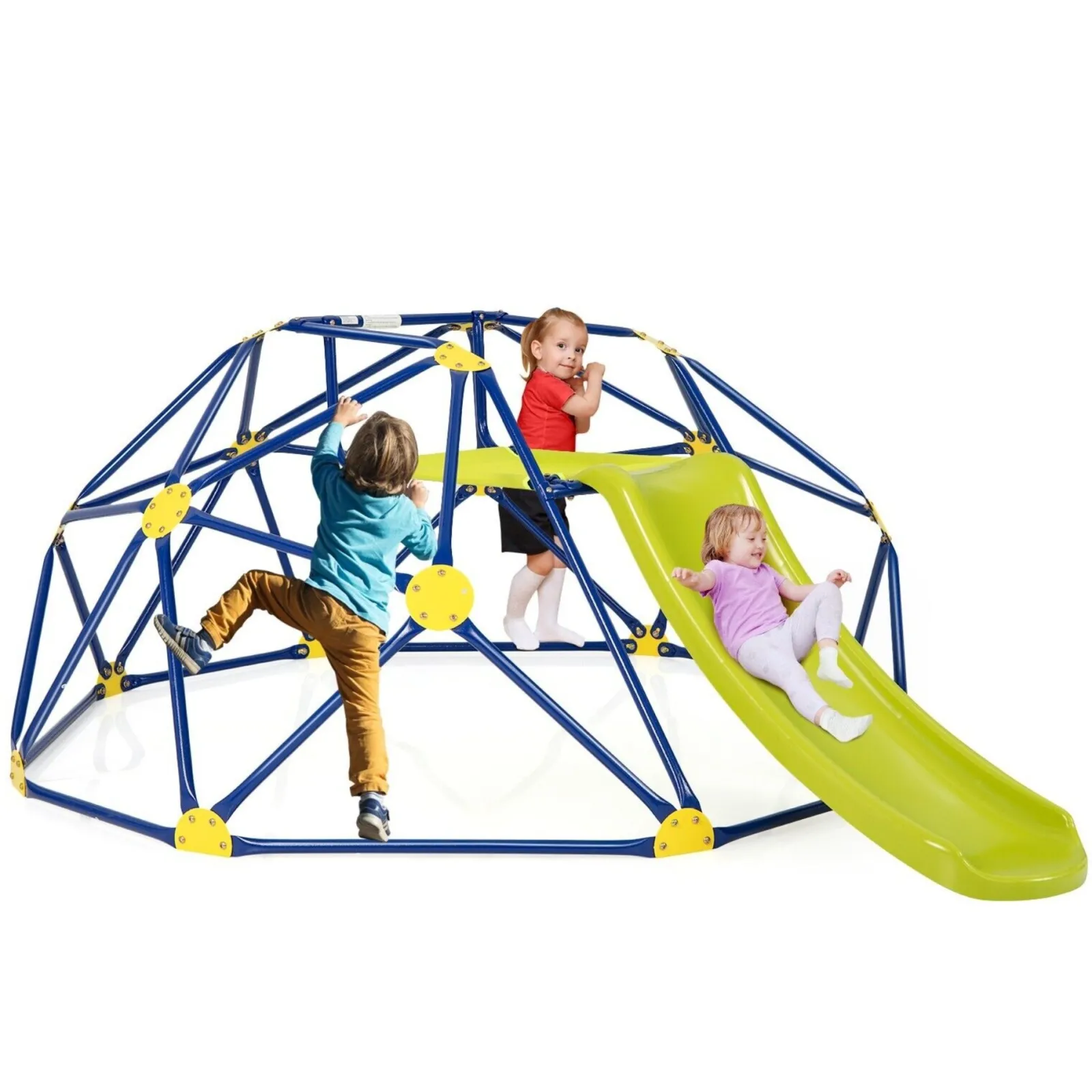 Kinder Little Helper Großes, rostfreies Montessori-Klettergerüst für drinnen und draußen mit Rutsche für Kinder | 3–12 Jahre