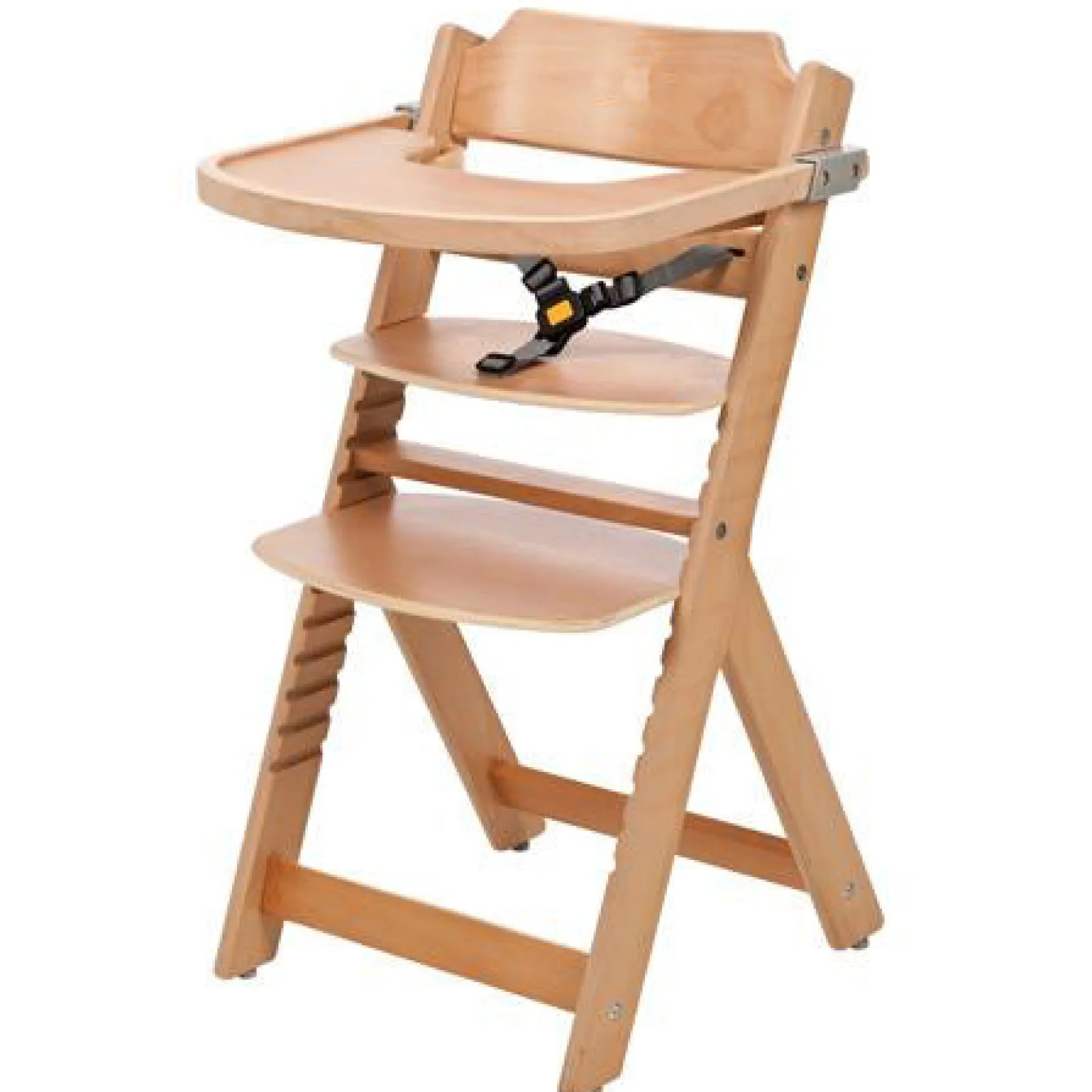 Little Helper Grow-with-Me 3-in-1 Höhenverstellbarer Hochstuhl & Tablett aus Ökoholz | Natur | 6 Monate – 10 Jahre