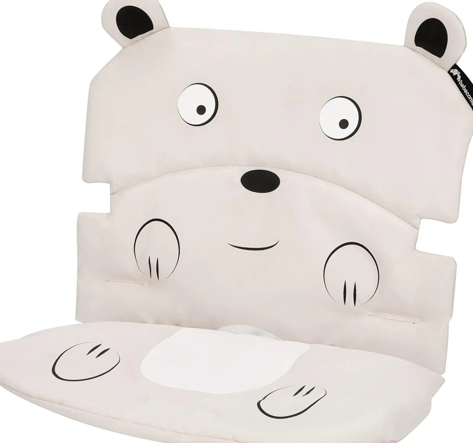 Little Helper Grow-with-Me 3-in-1 höhenverstellbarer Hochstuhl aus Öko-Holz | 5-Punkt-Gurt | Tablett- und Kissenoption | Natürlich | 6 Monate – 10 Jahre