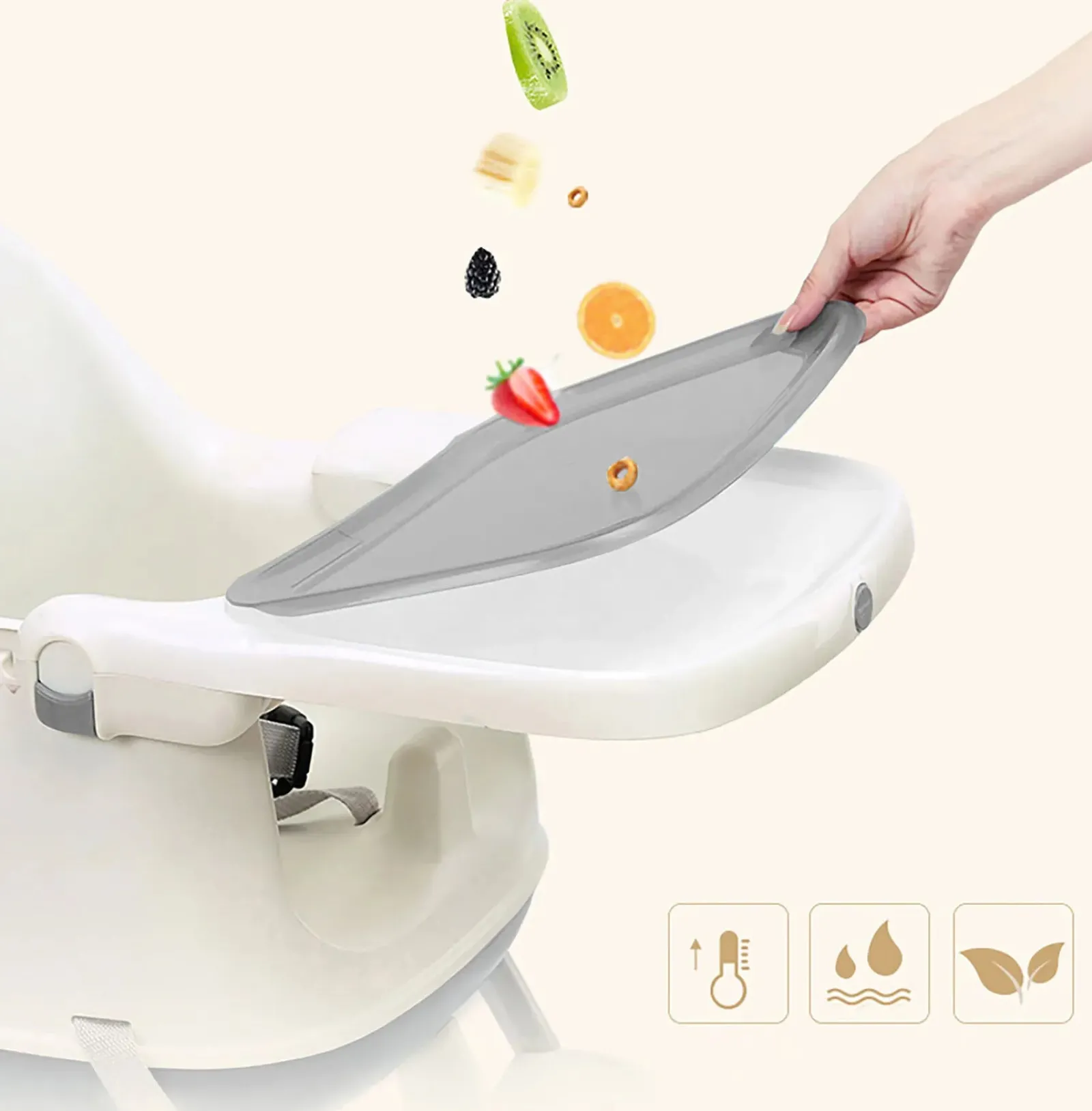 Little Helper 8-in-1 Ergonomischer „Grow-with-Me“-Hochstuhl | Sitzerhöhung für Stuhl | Niedriger Stuhl | Abnehmbares Tablett | 6 Monate – 4 Jahre