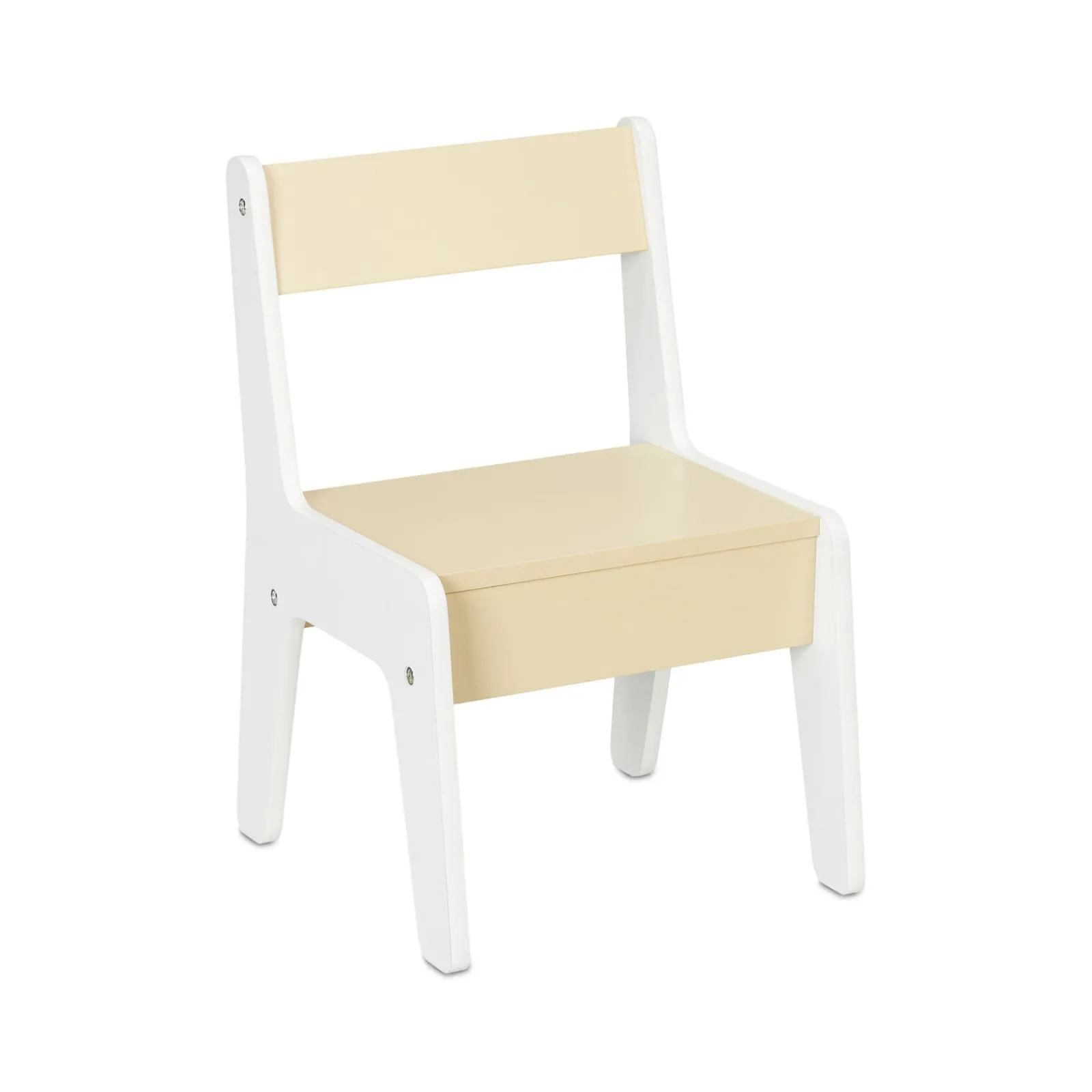 Kinder Little Helper 5-in-1 Montessori Kompakter Kinderschreibtisch | Staffelei | Sling-Bücherregal | Bücherregal | Aufbewahrung & Hocker | Weiß | Ab 3 Jahren