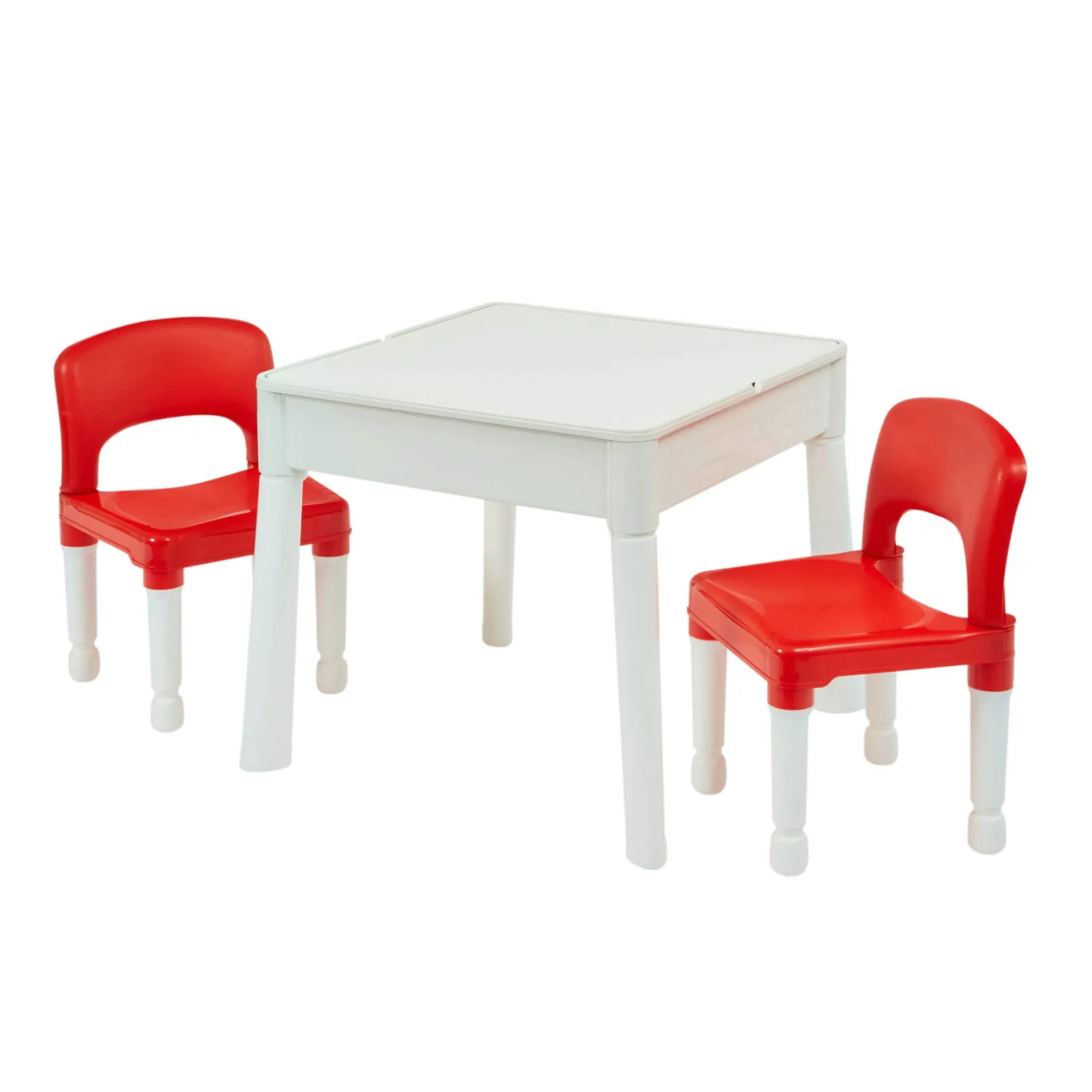 Kinder Little Helper 6-in-1 Montessori-Set mit Tisch und 2 Stühlen | Sand- und Wasserspiele | Tafel | Trocken abwischbare Oberfläche | Aufbewahrung