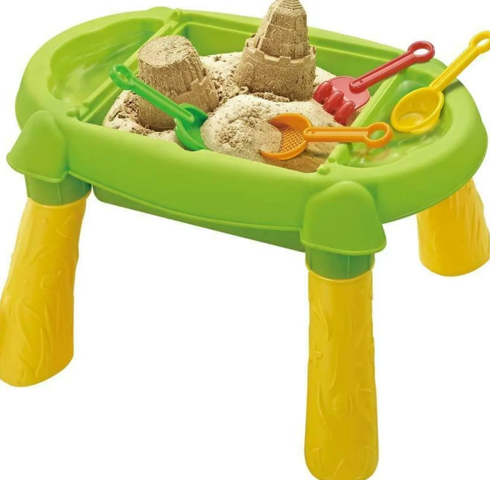Little Helper 2-in-1 Sand- und Wassertisch | 16-teiliges Zubehörset mit Wasserrad | Sandkasten für Kinder | Ab 3 Jahren