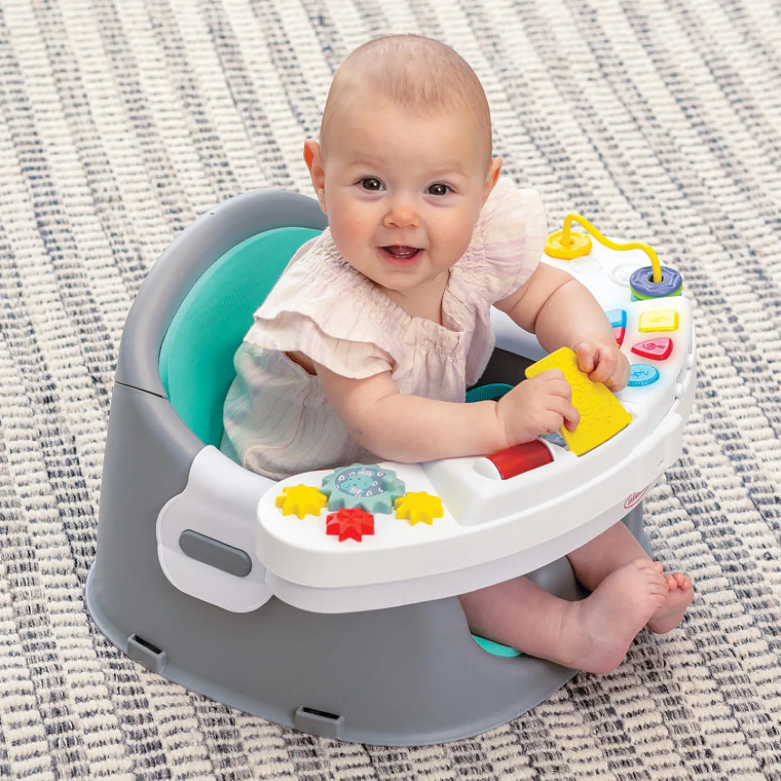Kinder Little Helper 3-in-1-Aktivitätssitz mit Musik und Licht | Esszimmerstuhl mit Sitzerhöhung | Tragbarer Hochstuhl | Sitzerhöhungskissen | Herausnehmbares Tablett