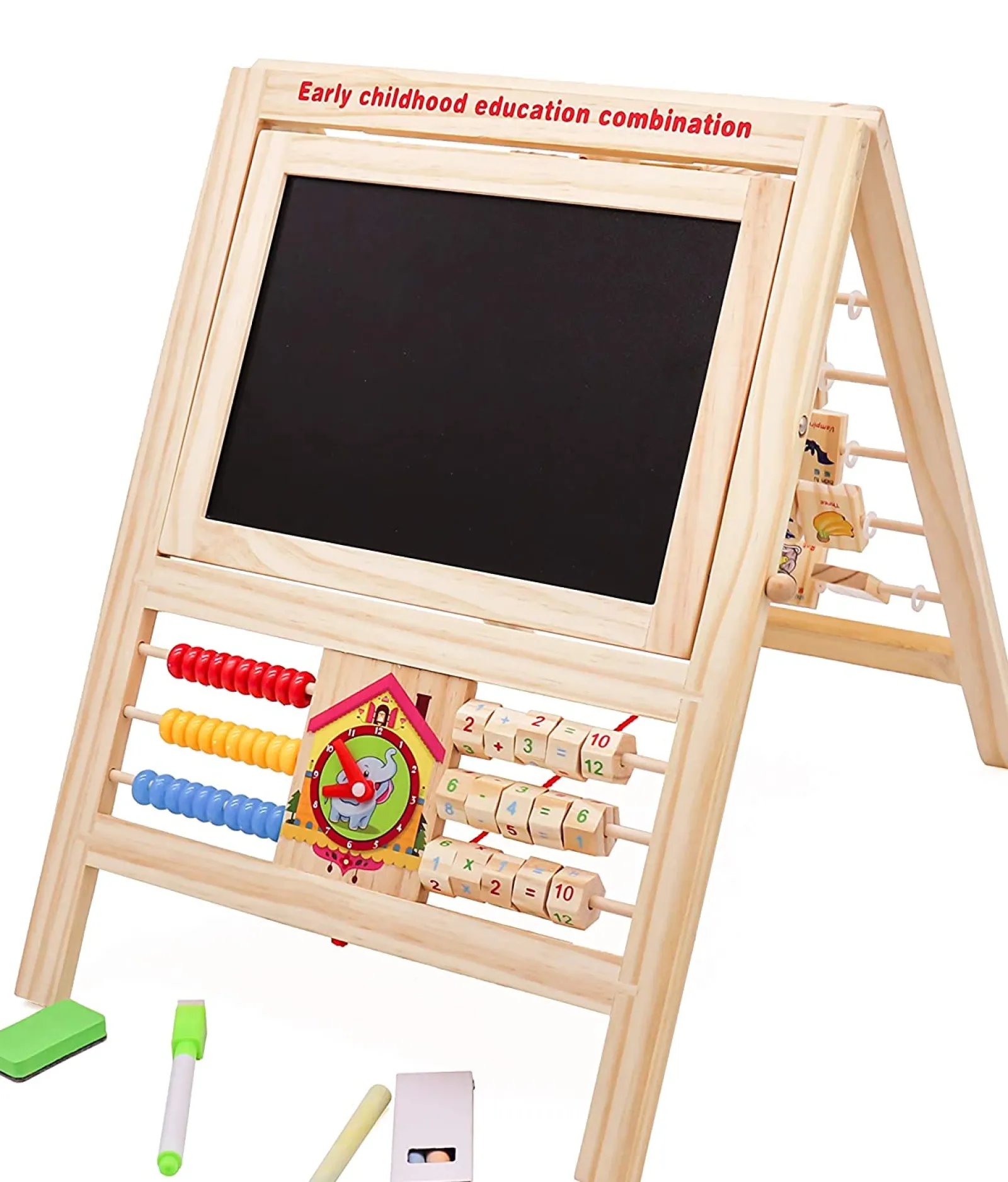 Kinder Little Helper 7-in-1-Staffelei und Lernspielzeug für Kinder | Multi-Aktivitätsspielzeug aus Holz für Kinder
