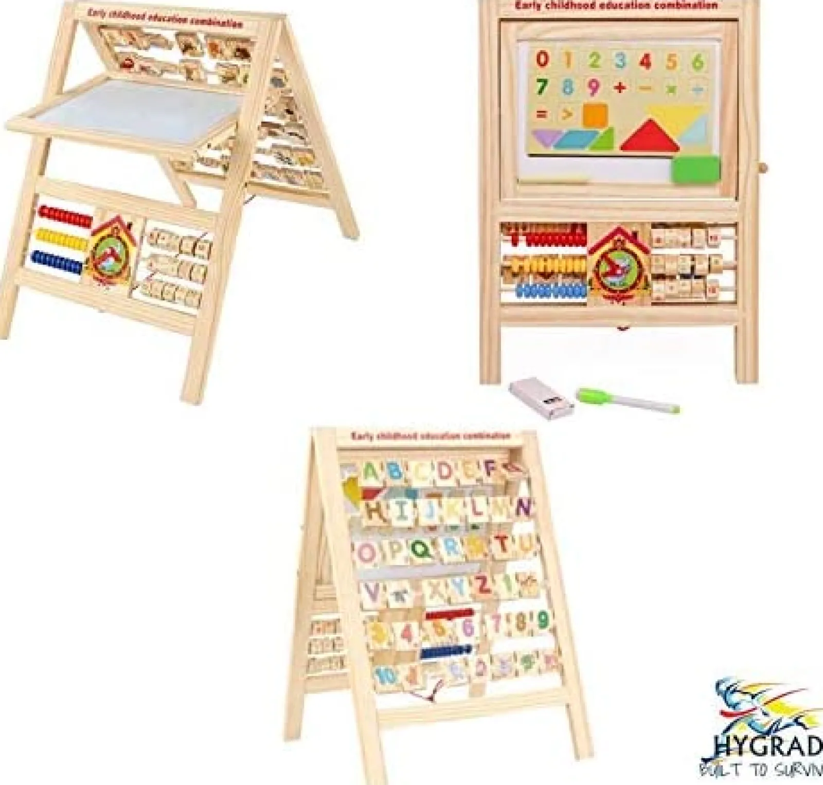 Kinder Little Helper 7-in-1-Staffelei und Lernspielzeug für Kinder | Multi-Aktivitätsspielzeug aus Holz für Kinder