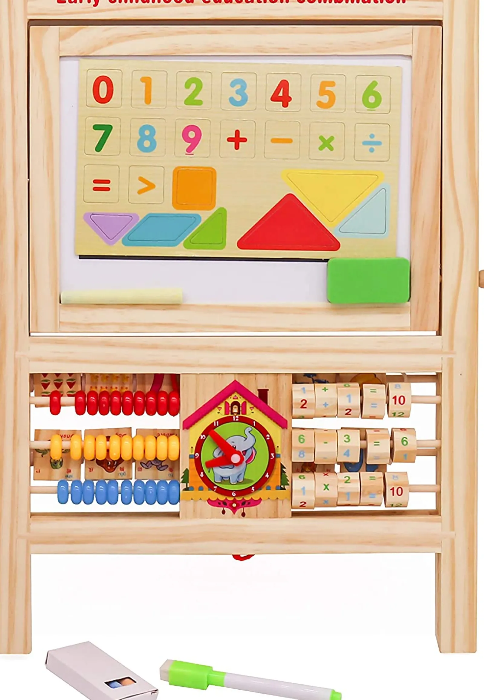 Kinder Little Helper 7-in-1-Staffelei und Lernspielzeug für Kinder | Multi-Aktivitätsspielzeug aus Holz für Kinder