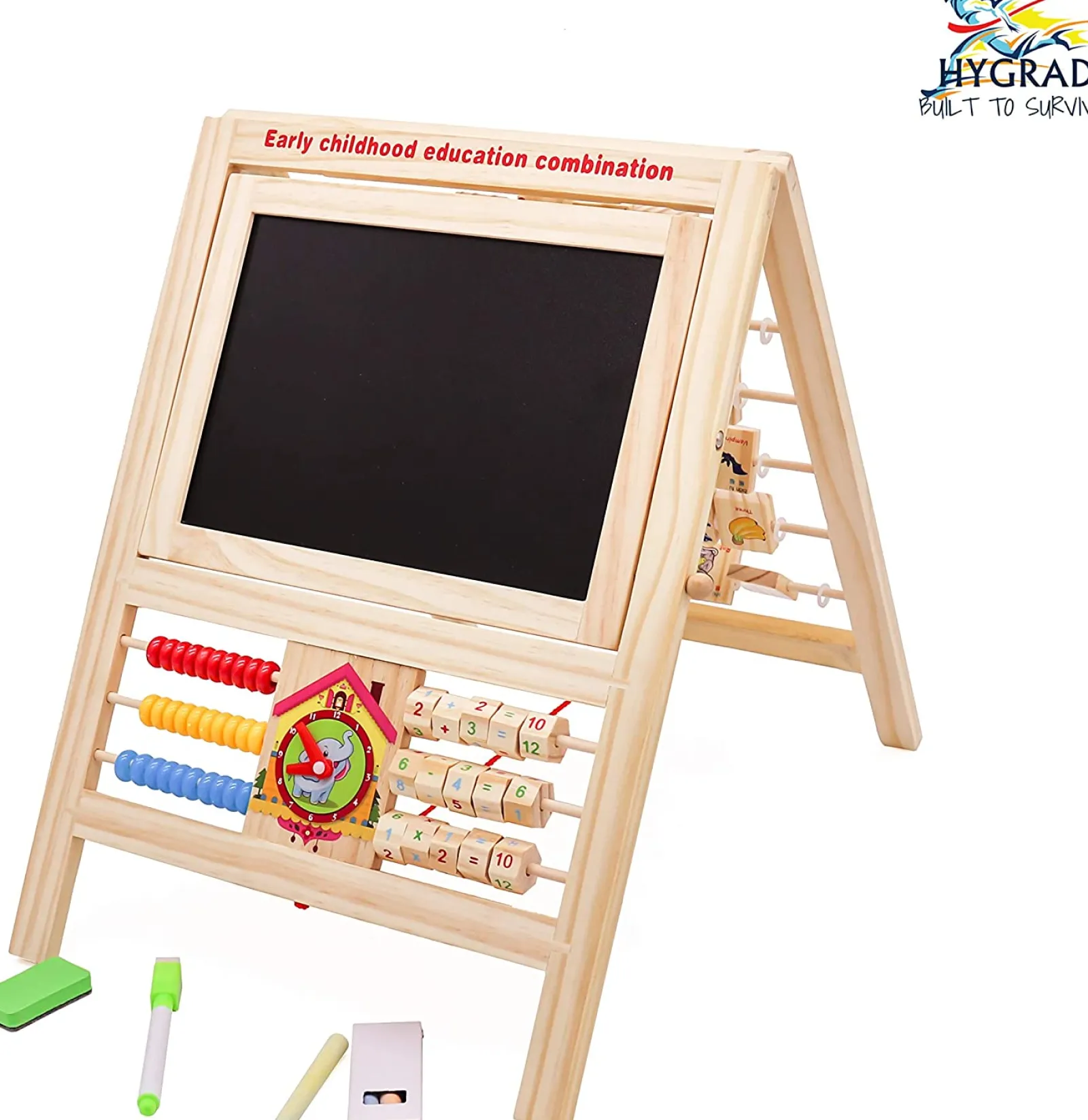 Kinder Little Helper 7-in-1-Staffelei und Lernspielzeug für Kinder | Multi-Aktivitätsspielzeug aus Holz für Kinder