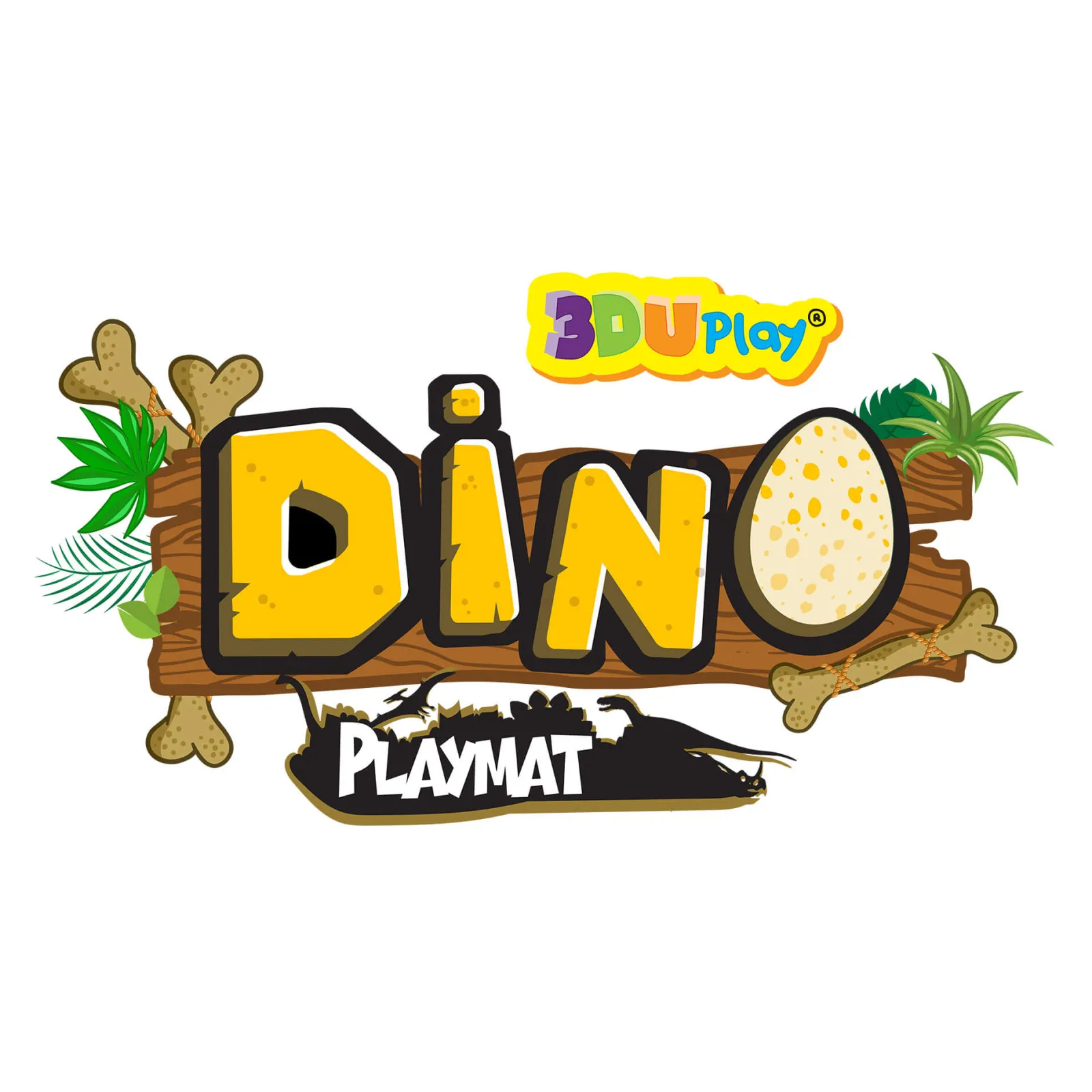 Kinder Little Helper Interaktiv | Pädagogischer Dinosaurierteppich und Spiel | Spielmatte mit App | 120 x 90 cm