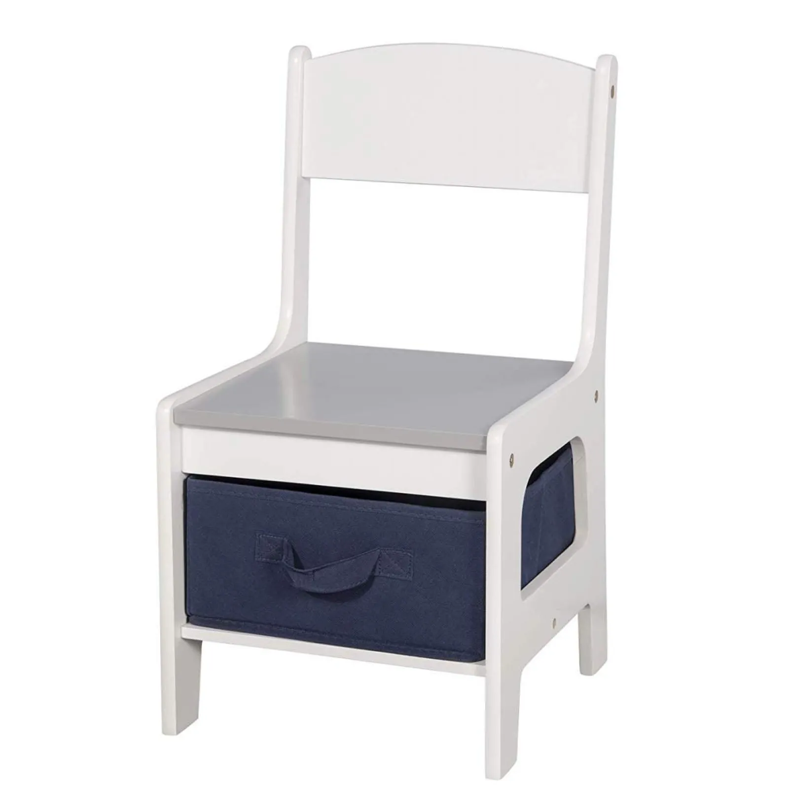 Kinder Little Helper 3-in-1-Tisch und -Stühle für Kinder | Wendbare Tischplatte | Tafel | Schubladen in Marineblau