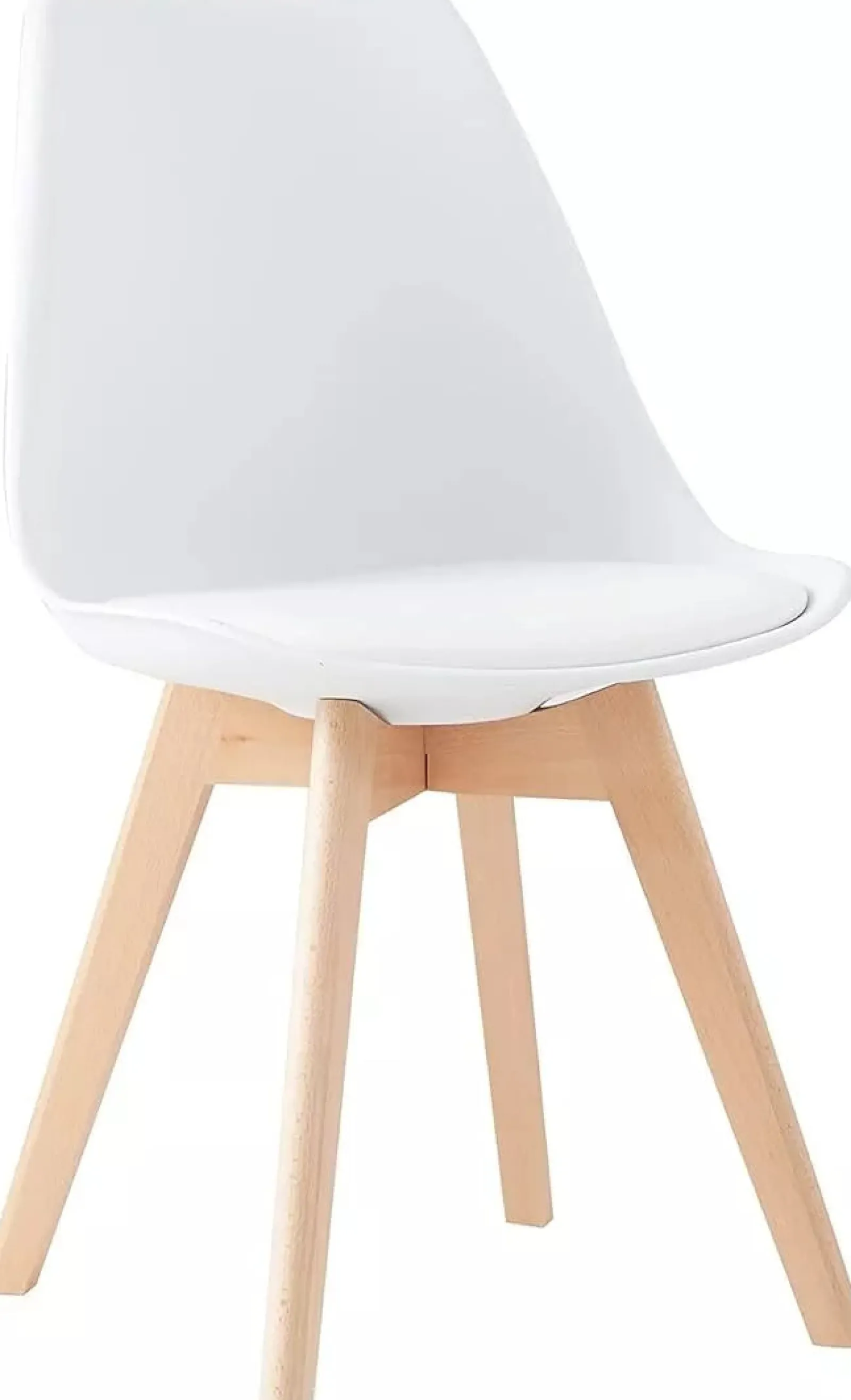 Kinder Little Helper Kinderstuhl aus Buchenholz im Scandi-Design | Stuhl für Hausaufgabenschreibtisch | Weiß | Ältere Kinder und Erwachsene