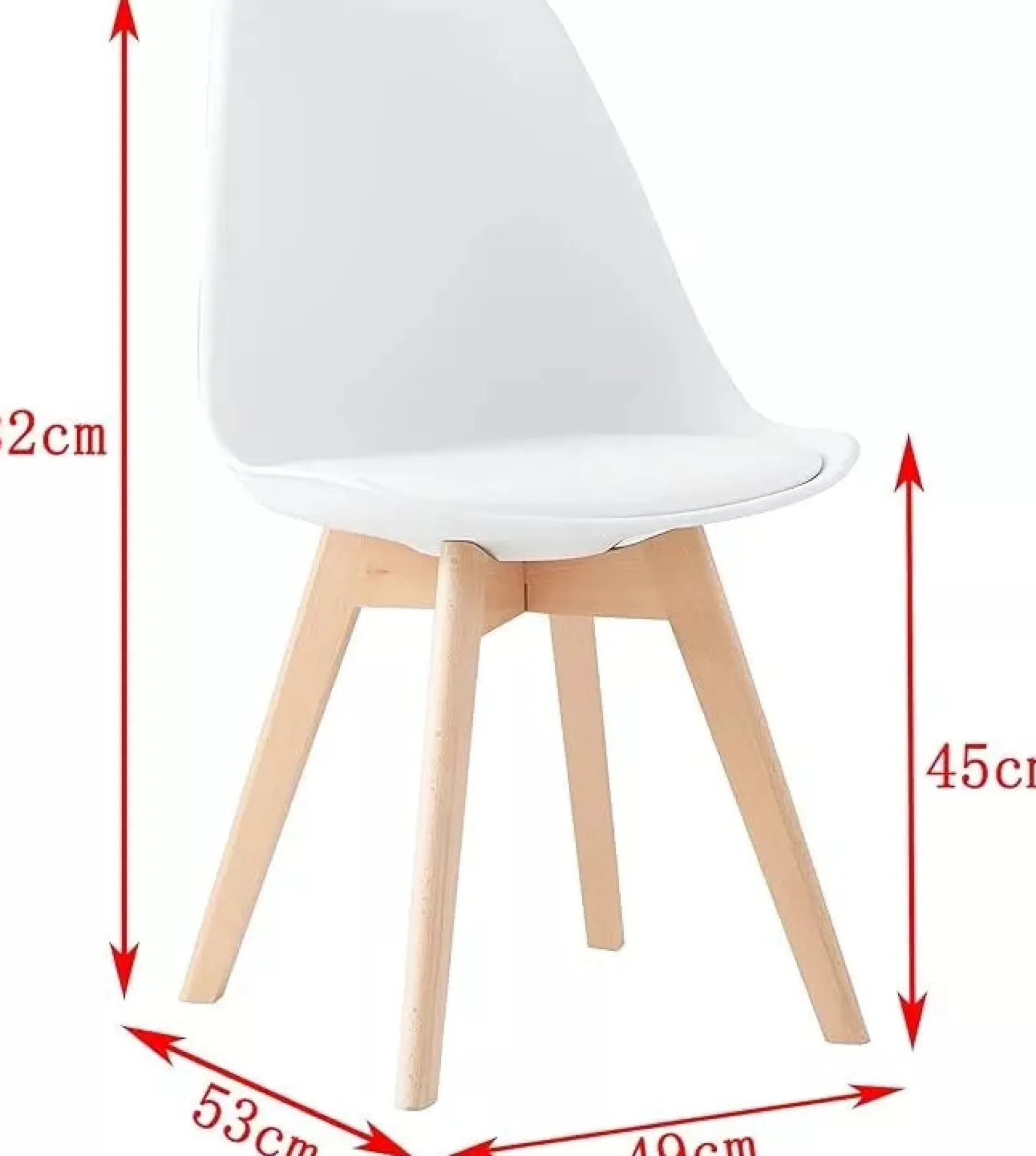 Kinder Little Helper Kinderstuhl aus Buchenholz im Scandi-Design | Stuhl für Hausaufgabenschreibtisch | Weiß | Ältere Kinder und Erwachsene