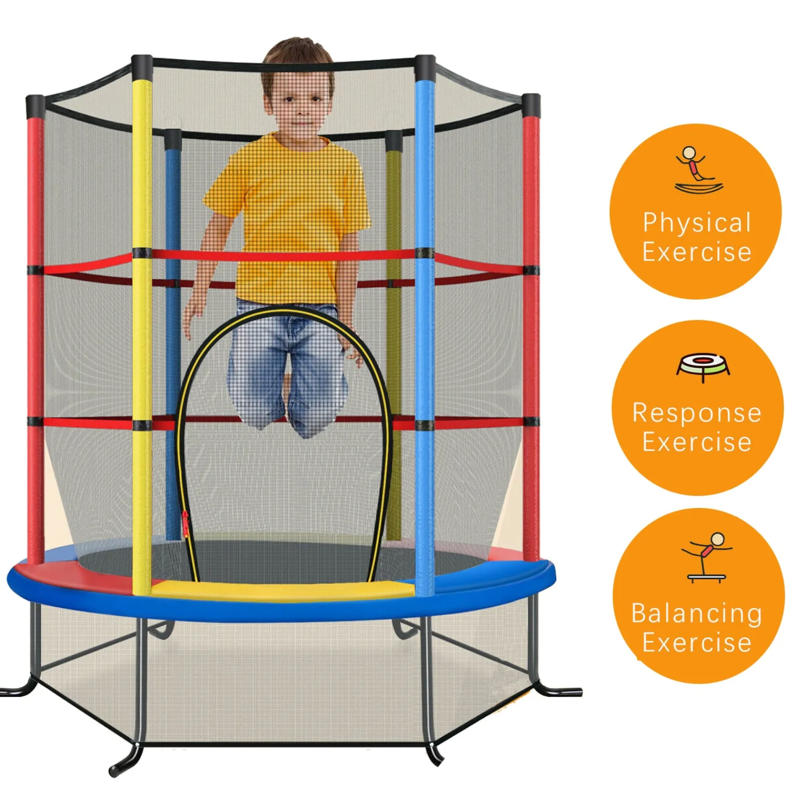 Little Helper Kleines 6-Fuß-Trampolin mit vielen Sicherheitsfunktionen | Kleines Trampolin | Trampolin für drinnen oder draußen