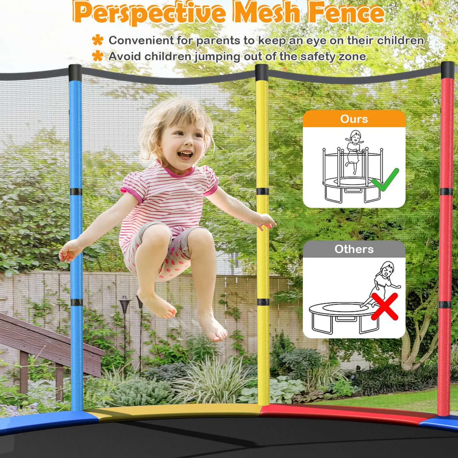 Little Helper Kleines 6-Fuß-Trampolin mit vielen Sicherheitsfunktionen | Kleines Trampolin | Trampolin für drinnen oder draußen