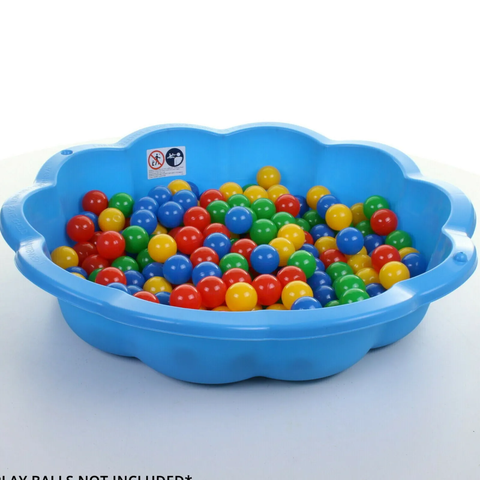 Little Helper Ökologischer, recycelbarer Muschelsandkasten für Kinder | Bällebad und Planschbecken | Sand- und Wasserspiele im Freien | 12m+