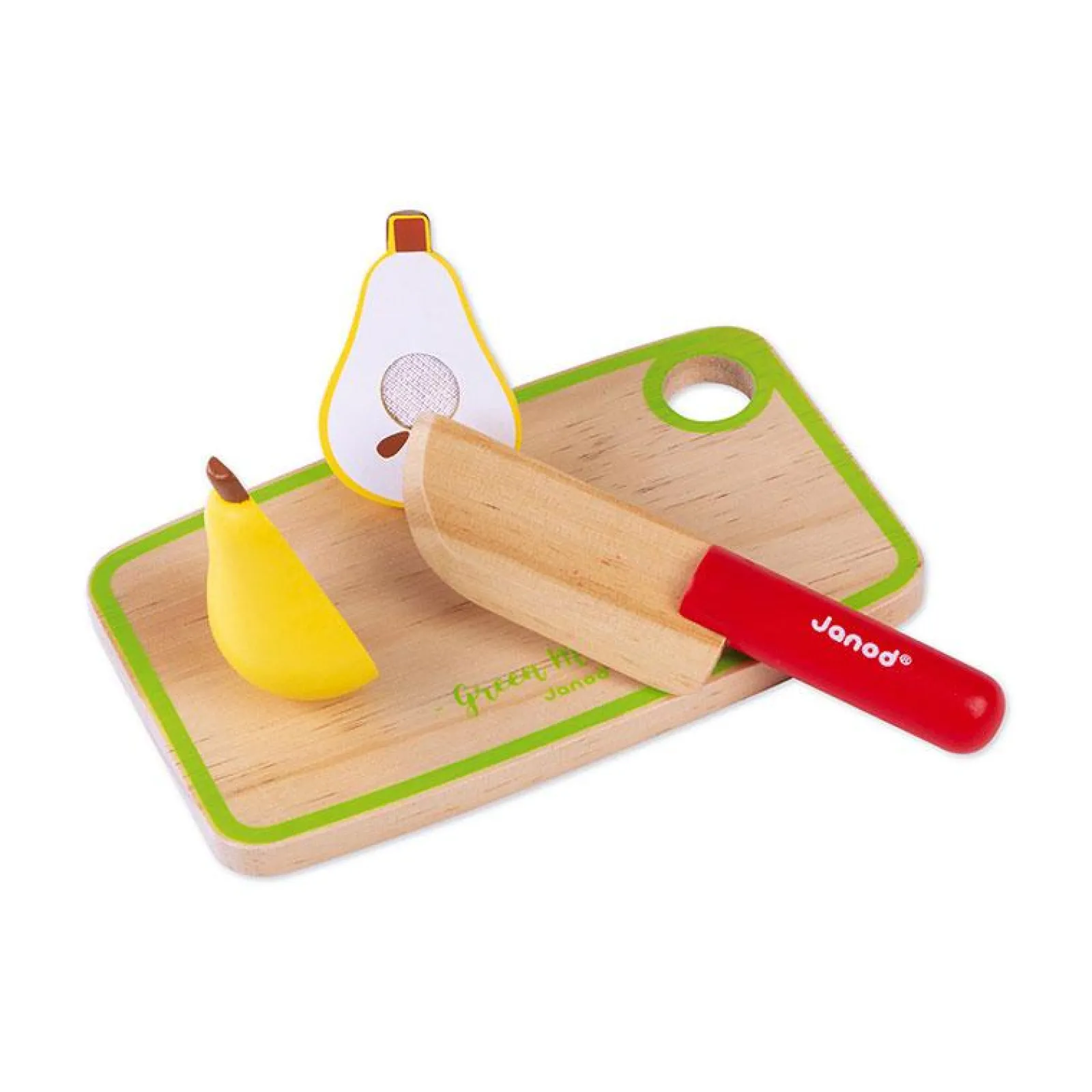Kinder Little Helper 100 % Ökologisches Deluxe-Montessori-Obst- Und Gemüse-Spiellebensmittelset Für Kinder | Mini-Sieb | Kindermesser | Schneidebrett Und Kiste