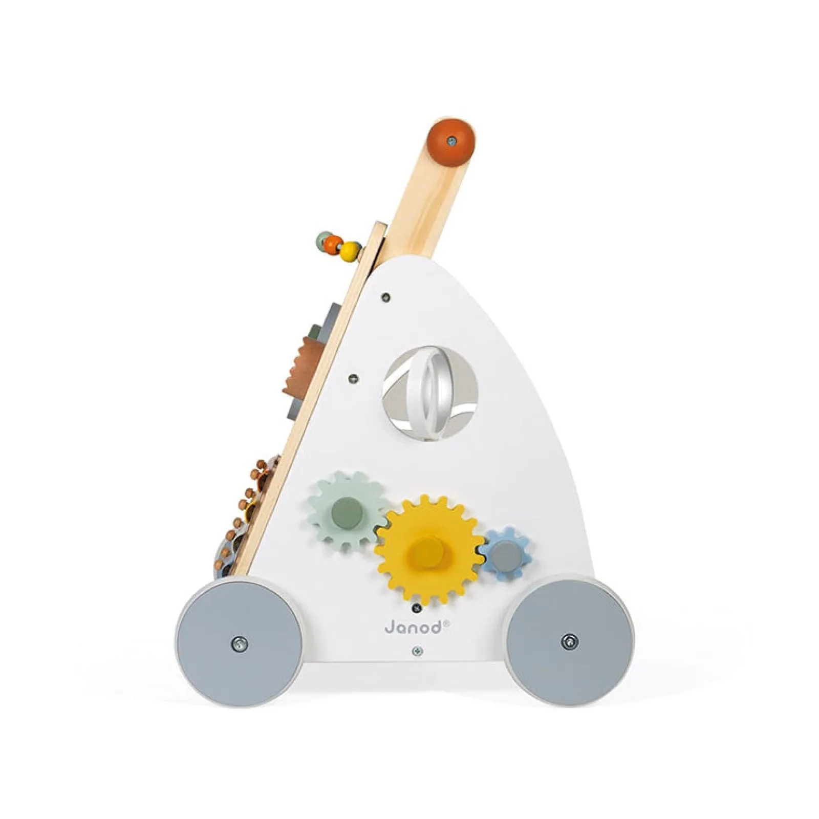 Kinder Little Helper 100 % ökologisches Montessori-Gehgestell aus Holz mit 9 Teilen | abnehmbare Bremse | 12Monate+