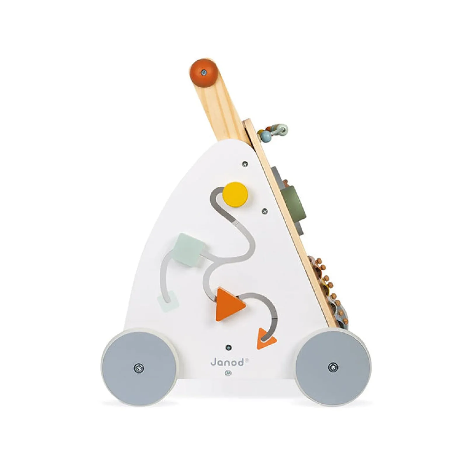 Kinder Little Helper 100 % ökologisches Montessori-Gehgestell aus Holz mit 9 Teilen | abnehmbare Bremse | 12Monate+