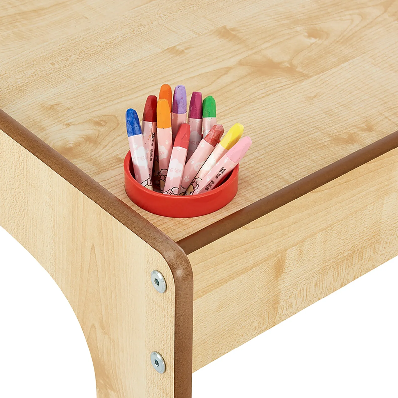 Kinder Little Helper Holztisch und Stuhl für Kleinkinder für Kunst, Handwerk und Essen | Natürliches Finish