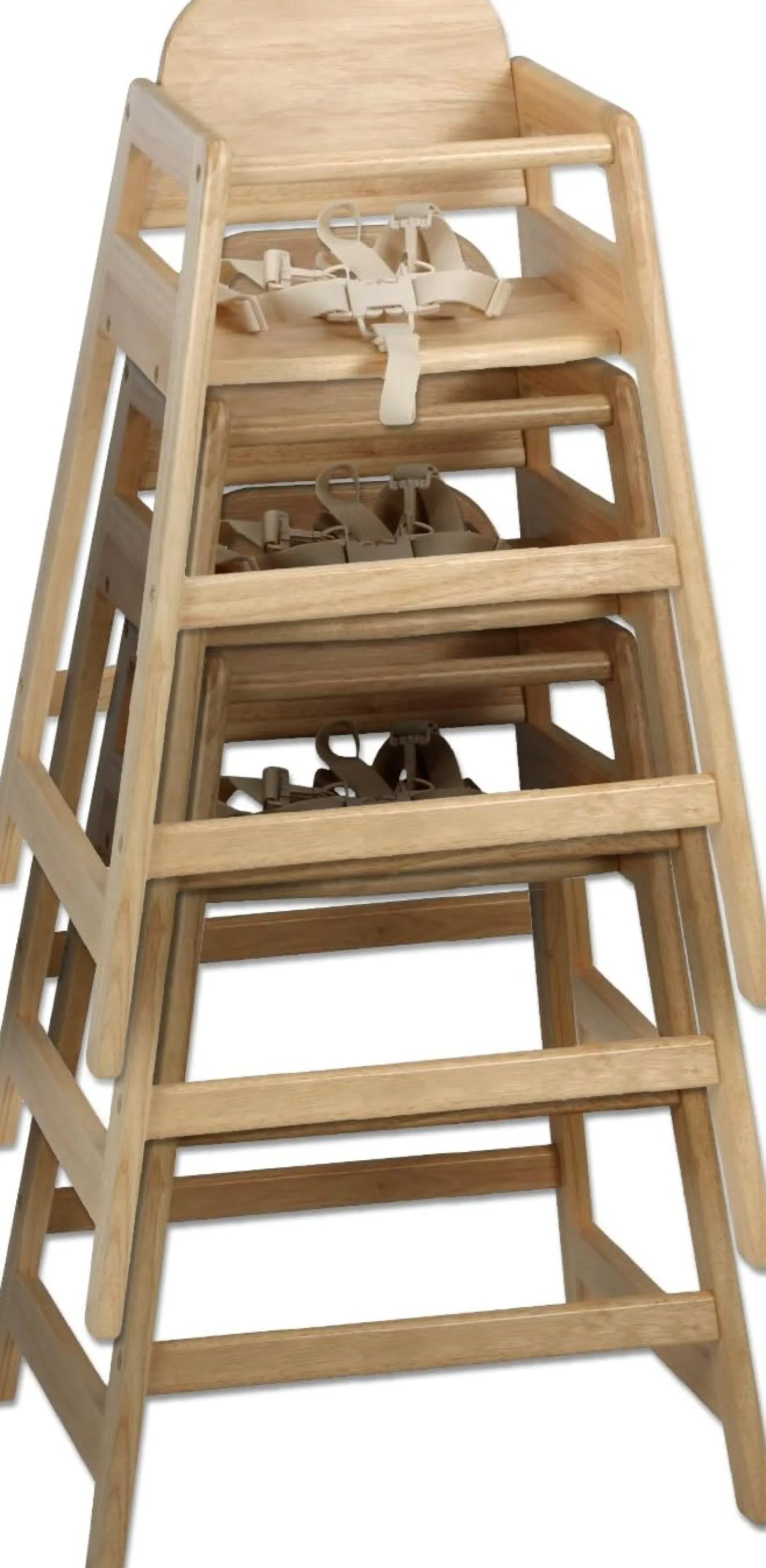 Little Helper Massiver, Umweltfreundlicher, Stapelbarer Hochstuhl Aus Holz | Sicherheitsgurt | Baby Geführte Entwöhnung | Natürlich