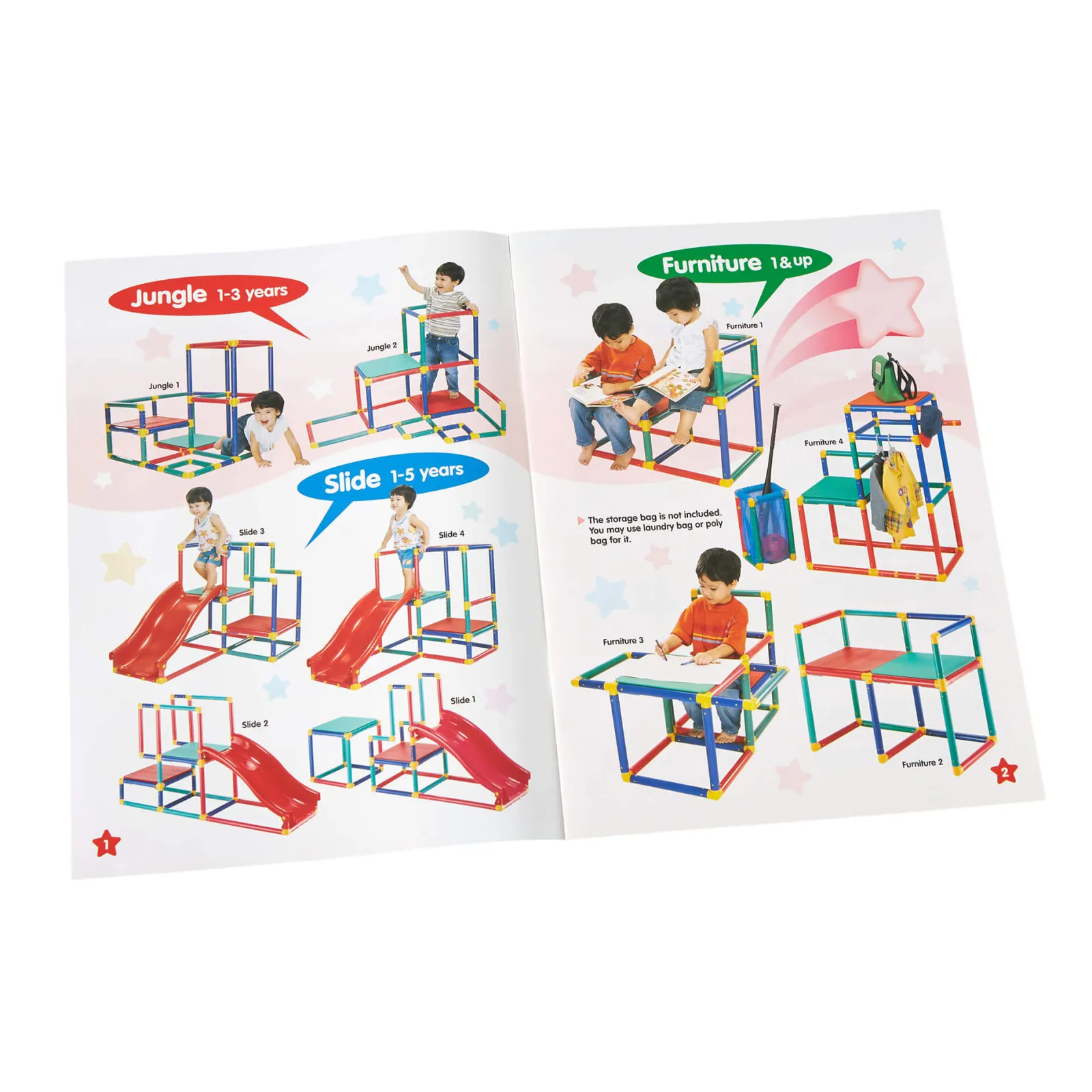 Kinder Little Helper Mehrzweck-Klettergerät 10-in-1 Montessori für Kinder mit Rutsche | Tisch- und Stuhlset | 12m+