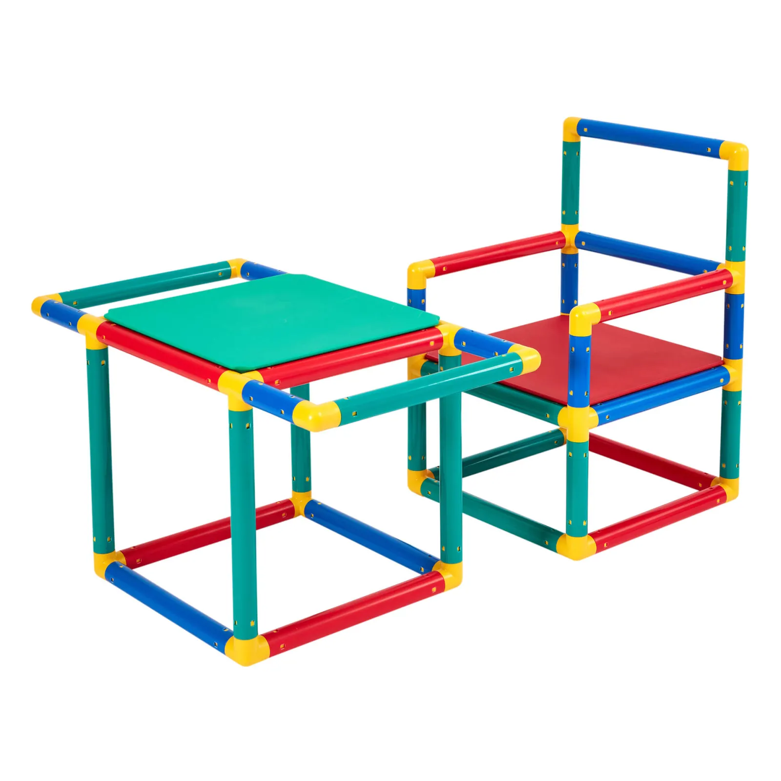 Kinder Little Helper Mehrzweck-Klettergerät 10-in-1 Montessori für Kinder mit Rutsche | Tisch- und Stuhlset | 12m+