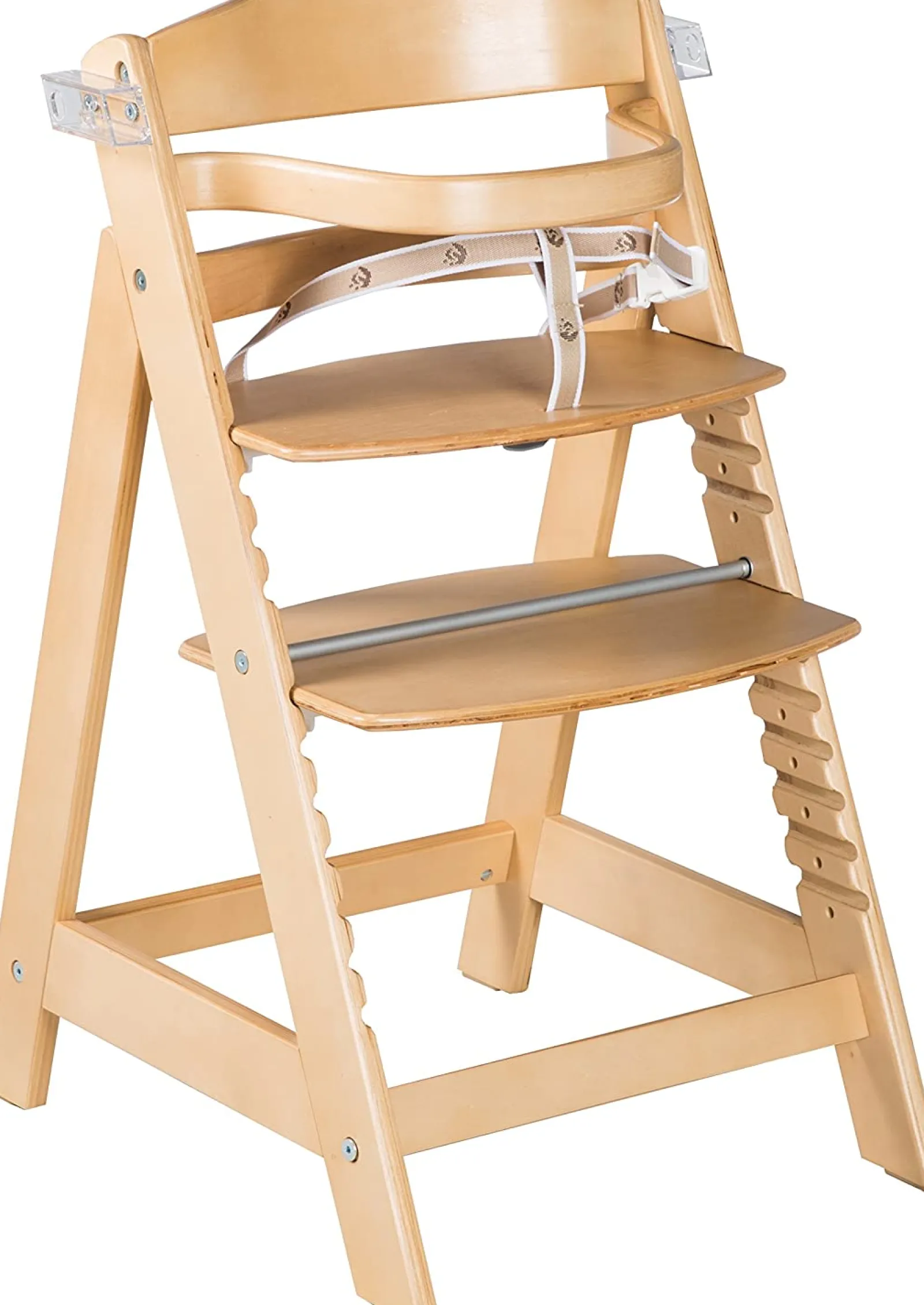 Little Helper Mitwachsender, verstellbarer Hochstuhl aus Ökoholz mit Schnellverschluss-Tablett-Option | Natur | 6 Monate – 10 Jahre