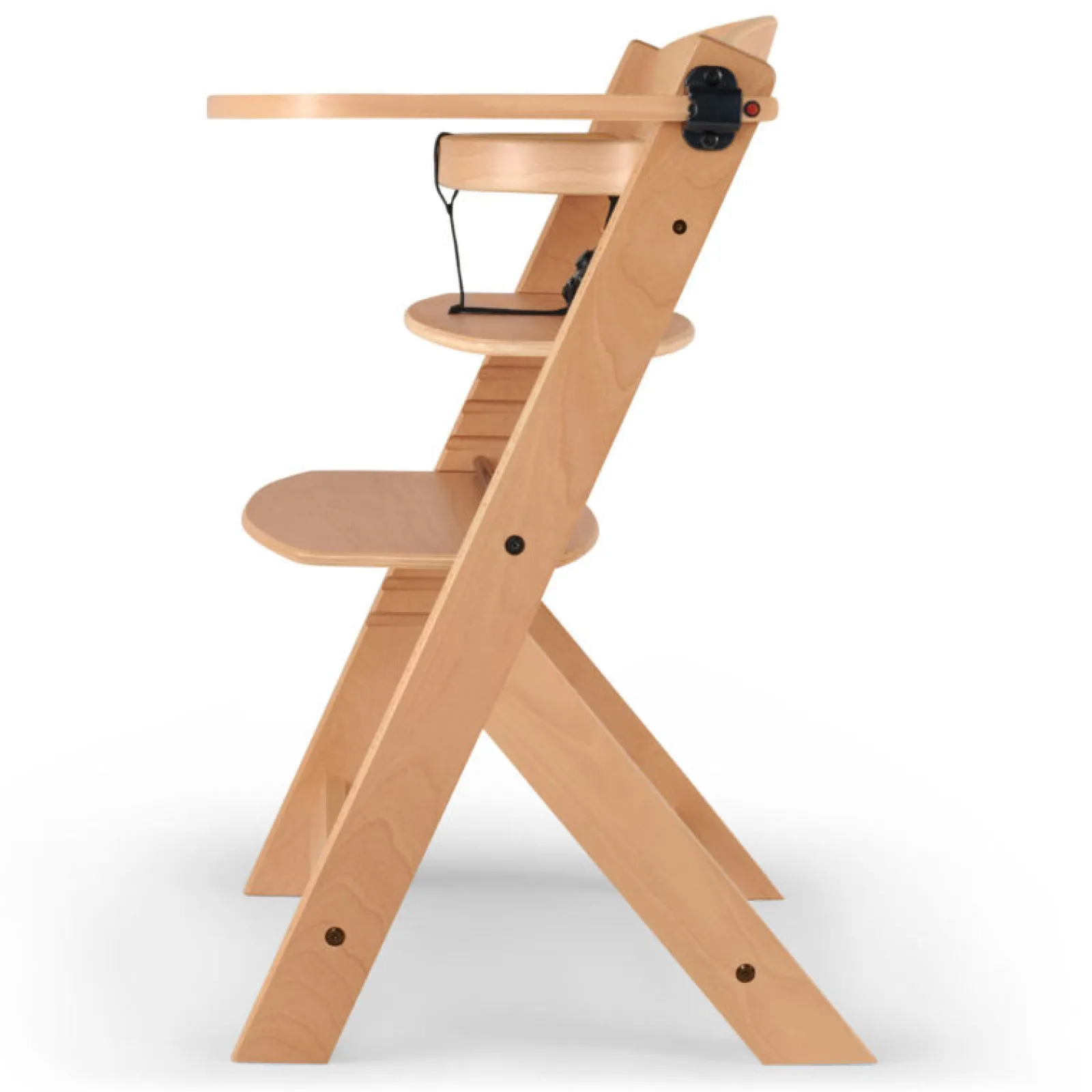 Little Helper Moderner, mitwachsender Hochstuhl aus Öko-Holz mit Tablett | Höhenverstellbar | Schreibtischstuhl | Natur | 6Monate – 10Jahre