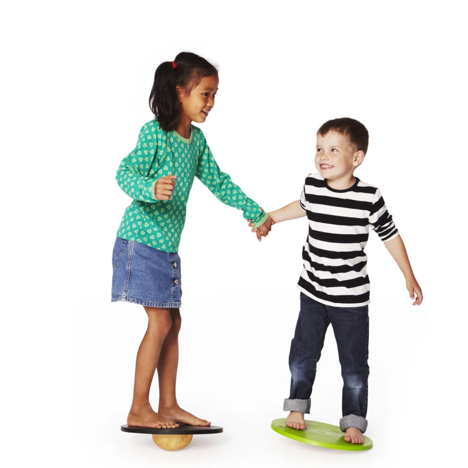 Little Helper Montessori Balance Board Aus Naturholz | Wackelbrett | Familienspaß | Bewegung | 4 - 99 Jahre