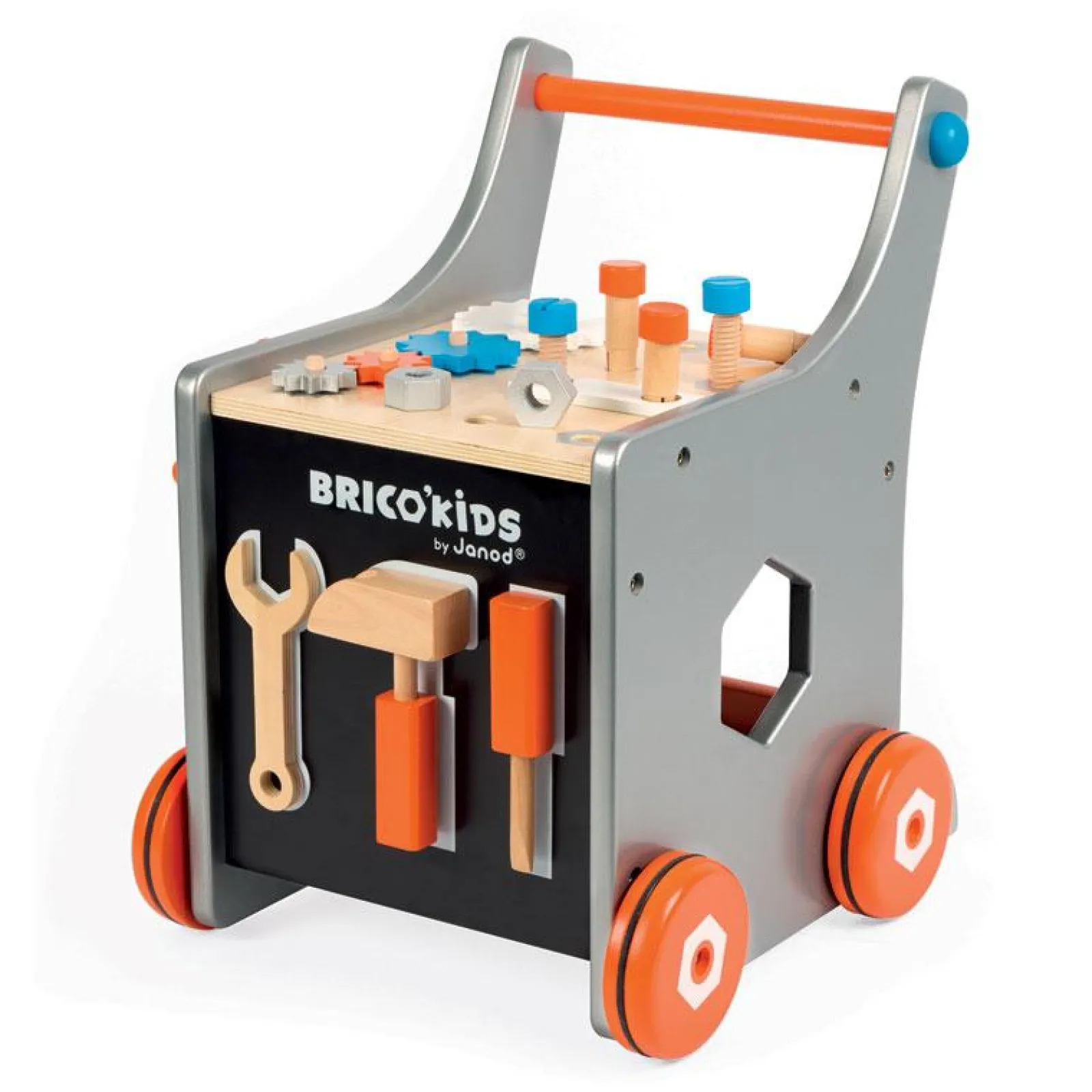 Kinder Little Helper Montessori 2-in-1 Lauflernhilfe & Werkbank | Werkzeugset für Kinder | Werkzeugset für Kinder | 18m+