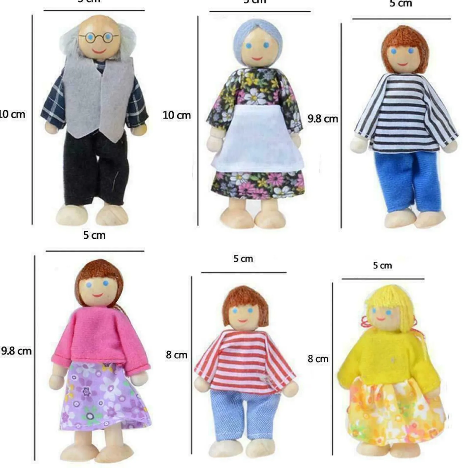 Little Helper Montessori Puppenhaus Kleine Puppen & Familien | Auswahl an Sets | Ab 3 Jahren