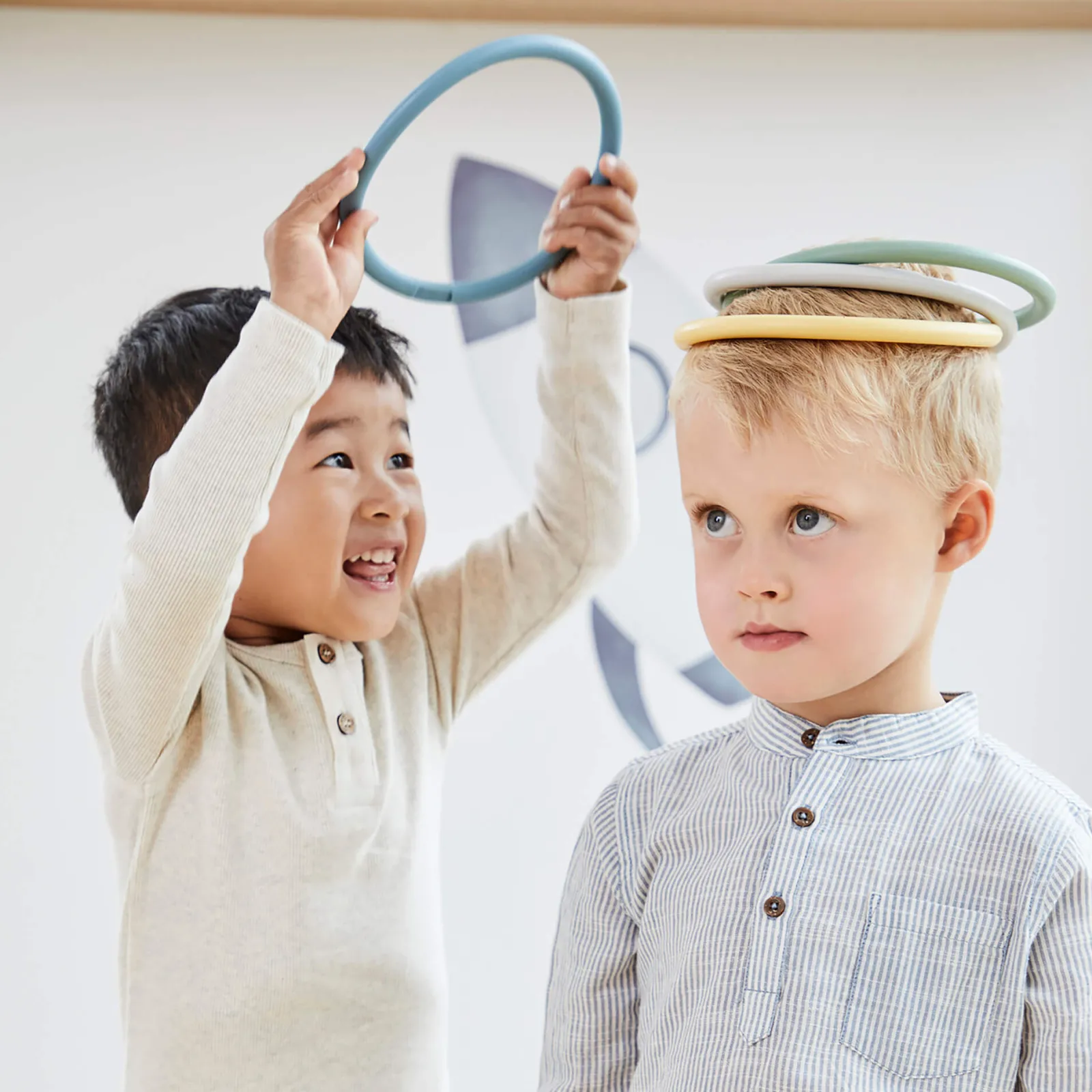 Little Helper Montessori-Aktivitätsringe im skandinavischen Stil | Nordische Produktreihe | 6er-Set