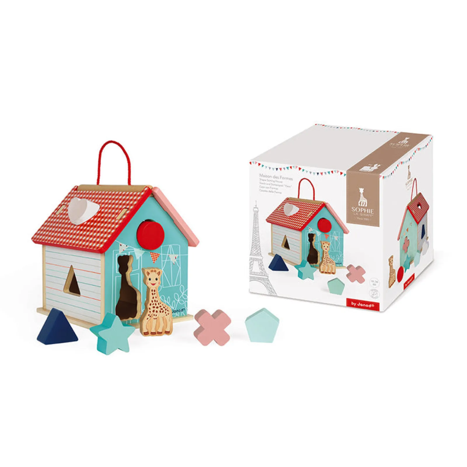 Little Helper Montessori-Holzspielzeug Für Kinder | Formsortierhaus | 18-36 Monate