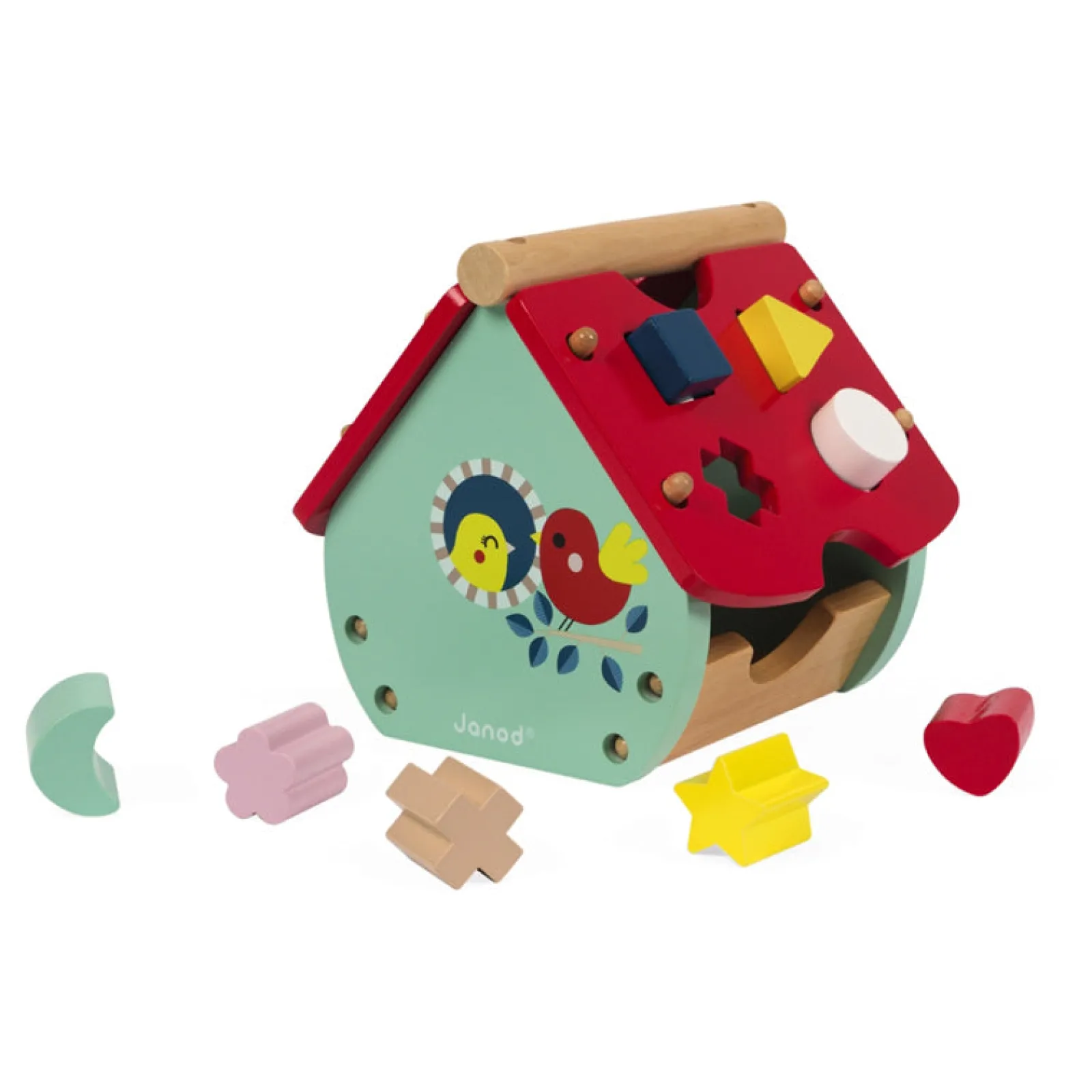 Little Helper Montessori-Holzspielzeug Für Kinder | Hausformsortierer Mit Uhr | 18-36 Monate